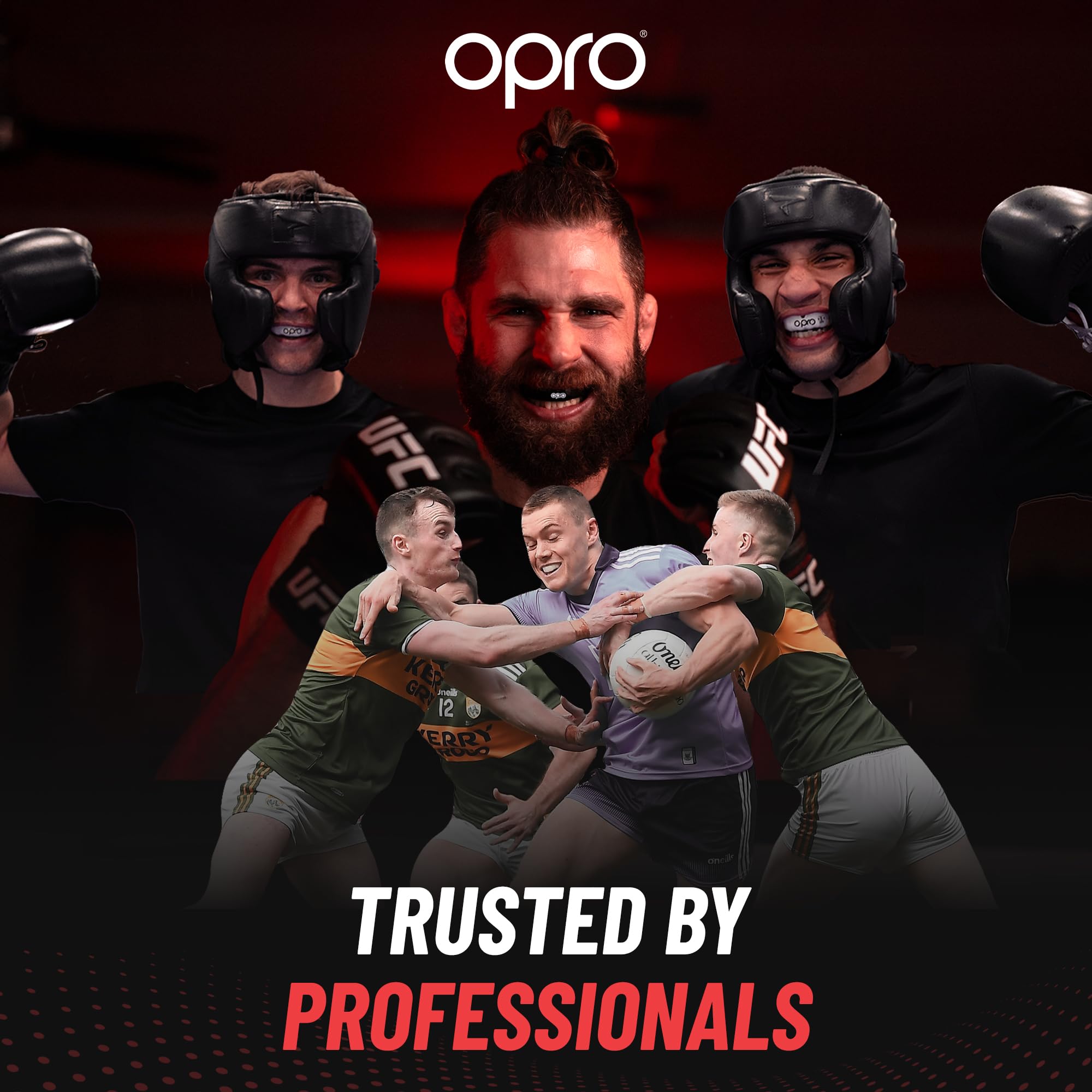 OPRO Silver Level UFC sportowy ochraniacz na zęby dla dorosłych i dzieci z etui, gumowa osłona dla dzieci z rewolucyjną technologią dopasowania do UFC, MMA, boksu, BJJ i innych sportów walki (srebrny,