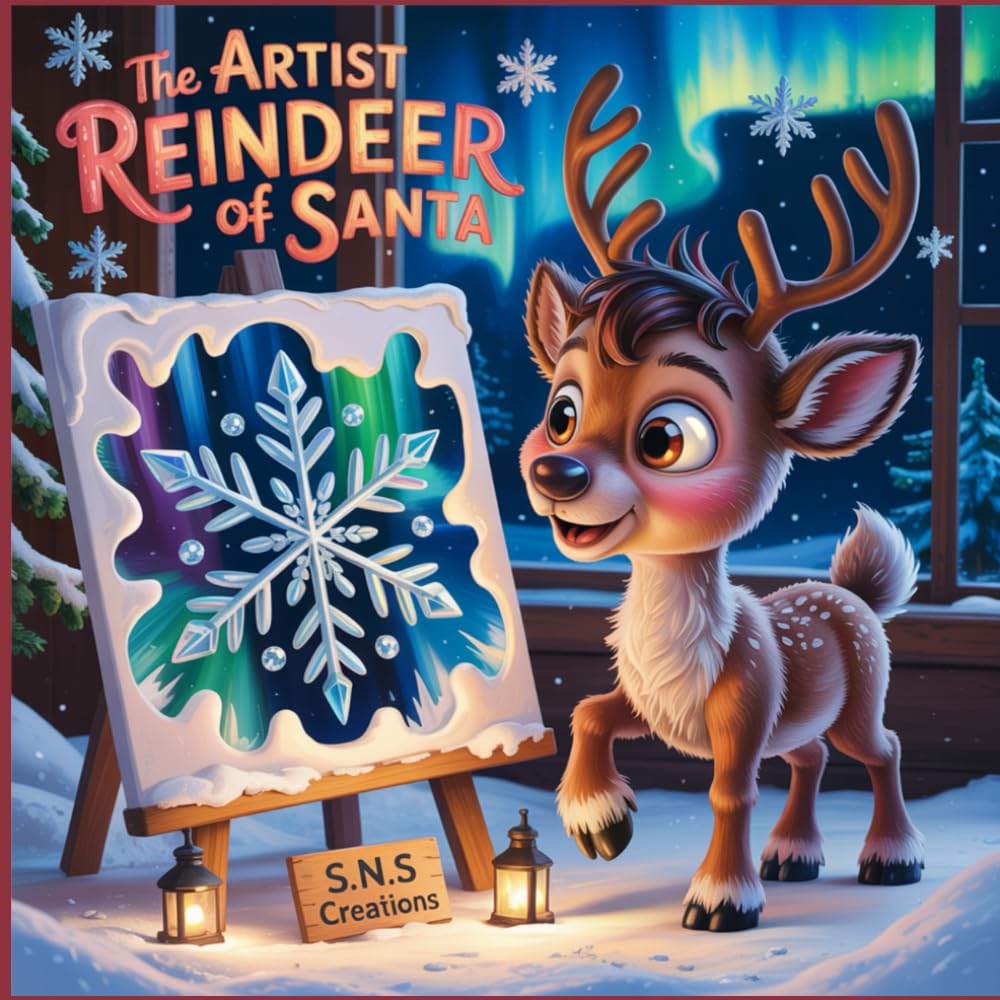 The Artist Reindeer of Santa: Painting the Path to Santa