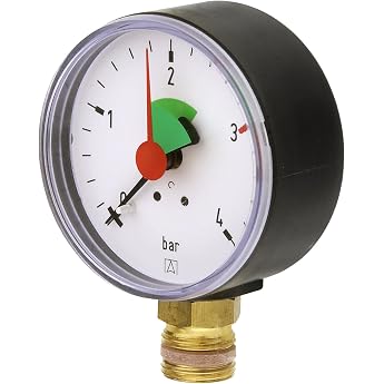 CORNAT T593700 0-4 Bar 3/8-inch Pressure Gauge