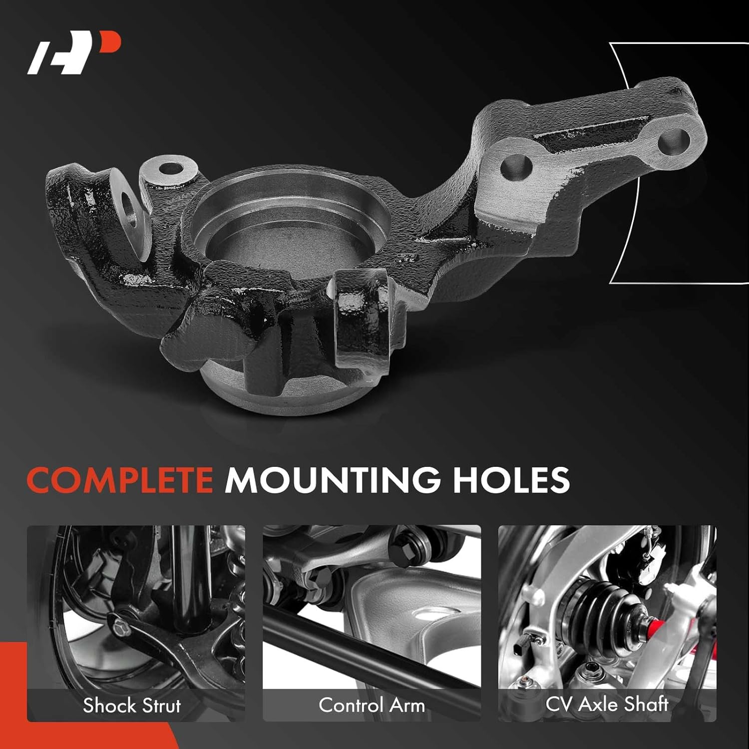 A-Premium Front Right Suspension Steering Knuckle Compatible with Nissan Sentra 1995-1999, 200SX 1995-1998, 1.6L, Passenger Side