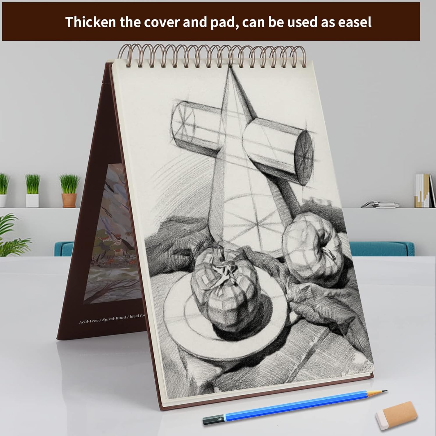 Mixed Media Sketch Pad, 9 x 12 inches, 60 Sheets Each (98lb/160gsm), 2 Pack, Heavyweight Drawing Papers, Top Spiral Bound Hardcover Sketchbook, for Wet and Dry Media, Drawing, Painting : Arts, Crafts & Sewing
