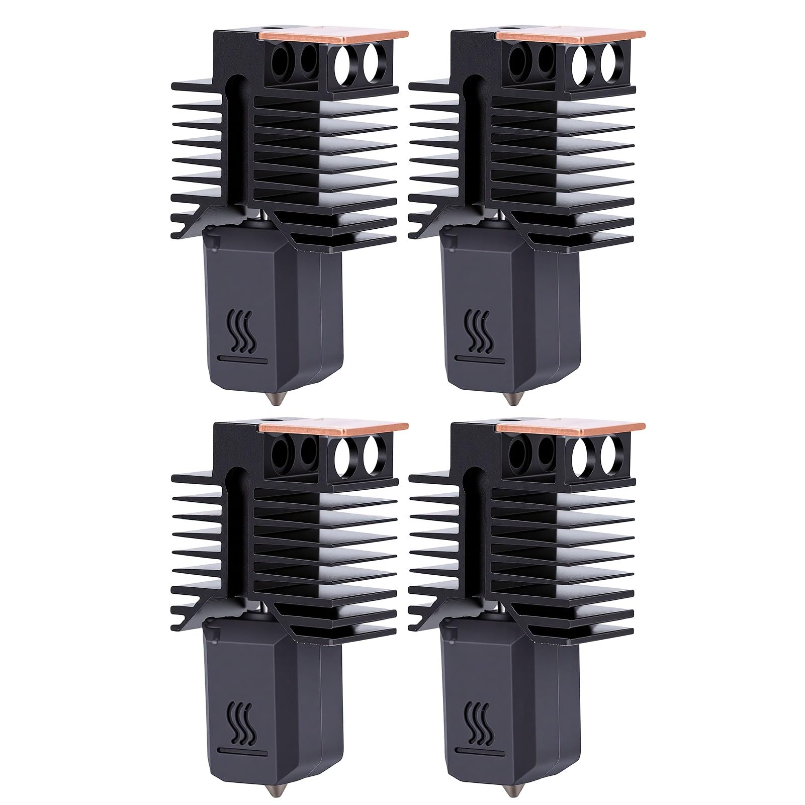 Garosa Hochfließendes Hotend-Kit mit Düse aus Gehärtetem Stahl für Snapmaker U1 3D-Drucker, 0,4 Mm, 4-teilig, Effiziente Extrusion