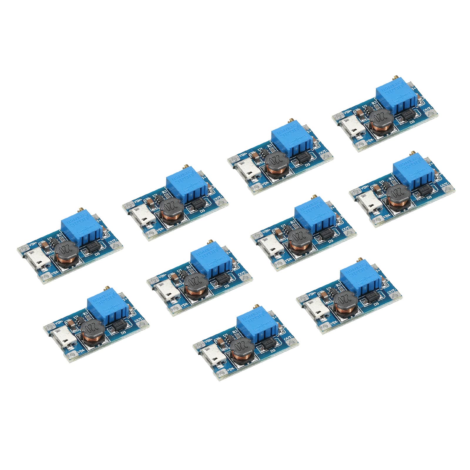 MECCANIXITY DC-DC Boost Converter Adjustable Power Supply Module Voltage Regulator Input Voltage 2-24V Output 5-28V, Micro USB Connector, 10pcs-image-32