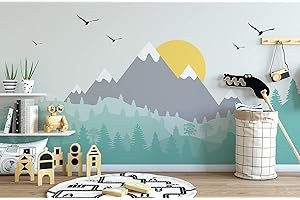 Murwall Kids Wallpaper - Mountain Wall Mural for Nursery