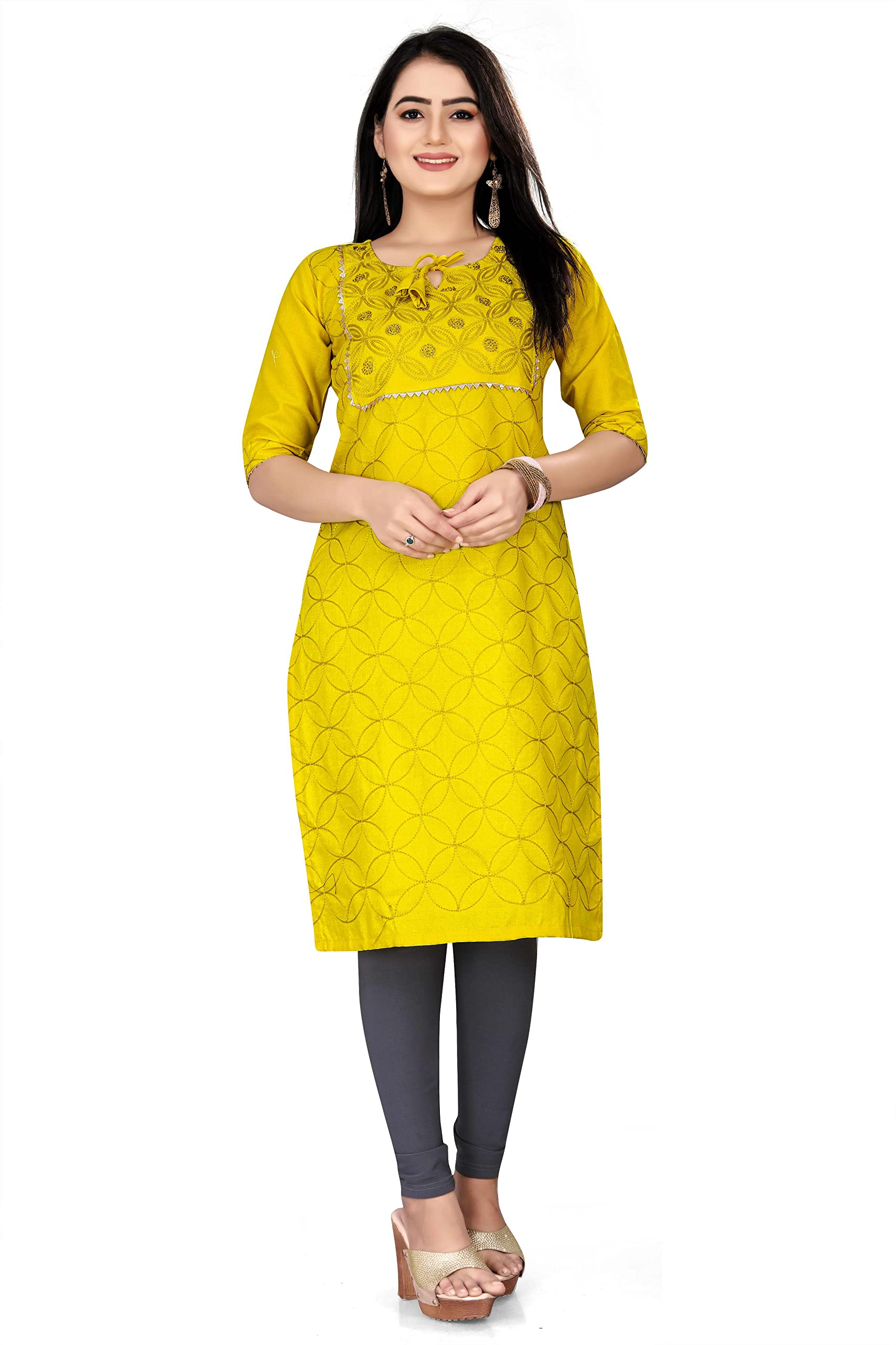 MH CREATIONS Designer Women's Cotton Kurti