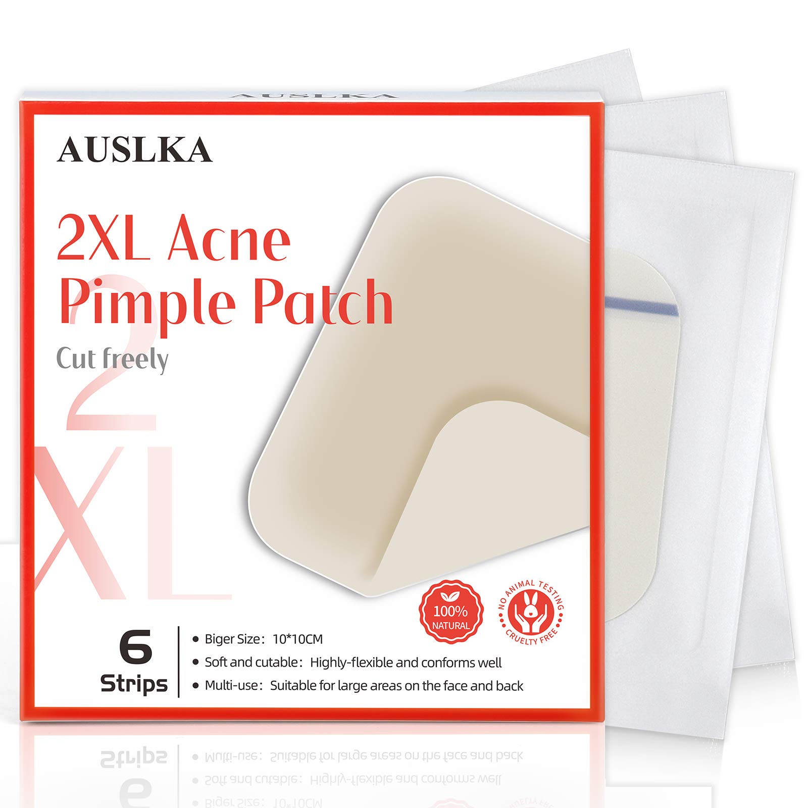 AUSLKA Big Blemish Pimple Patches 10X10cm (6 Count)