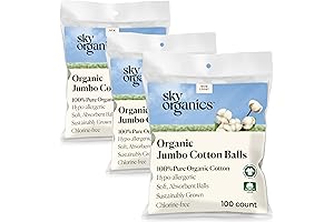 Sky Organics Jumbo Cotton Balls: Gentle & Sustainable Care for Sensitive Skin