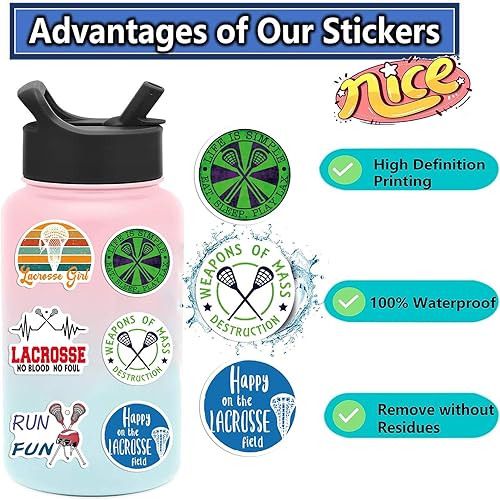 Miniatura 2 de 400 calcomanías deportivas, calcomanías de vinilo impermeables para botellas de agua, cascos, calcomanías deportivas para niñas, niños y