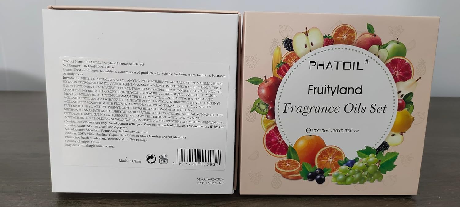 PHATOIL Coconut & Vanilla Fragrance Oils Set, 10 Pcs Aromatherapy Oils Set, for Diffusers, Home Care, DIY Soap Candle Making Scents, Fragrance, Aromatherapy, Humidifiers, for Friend (10ml) - Image 9