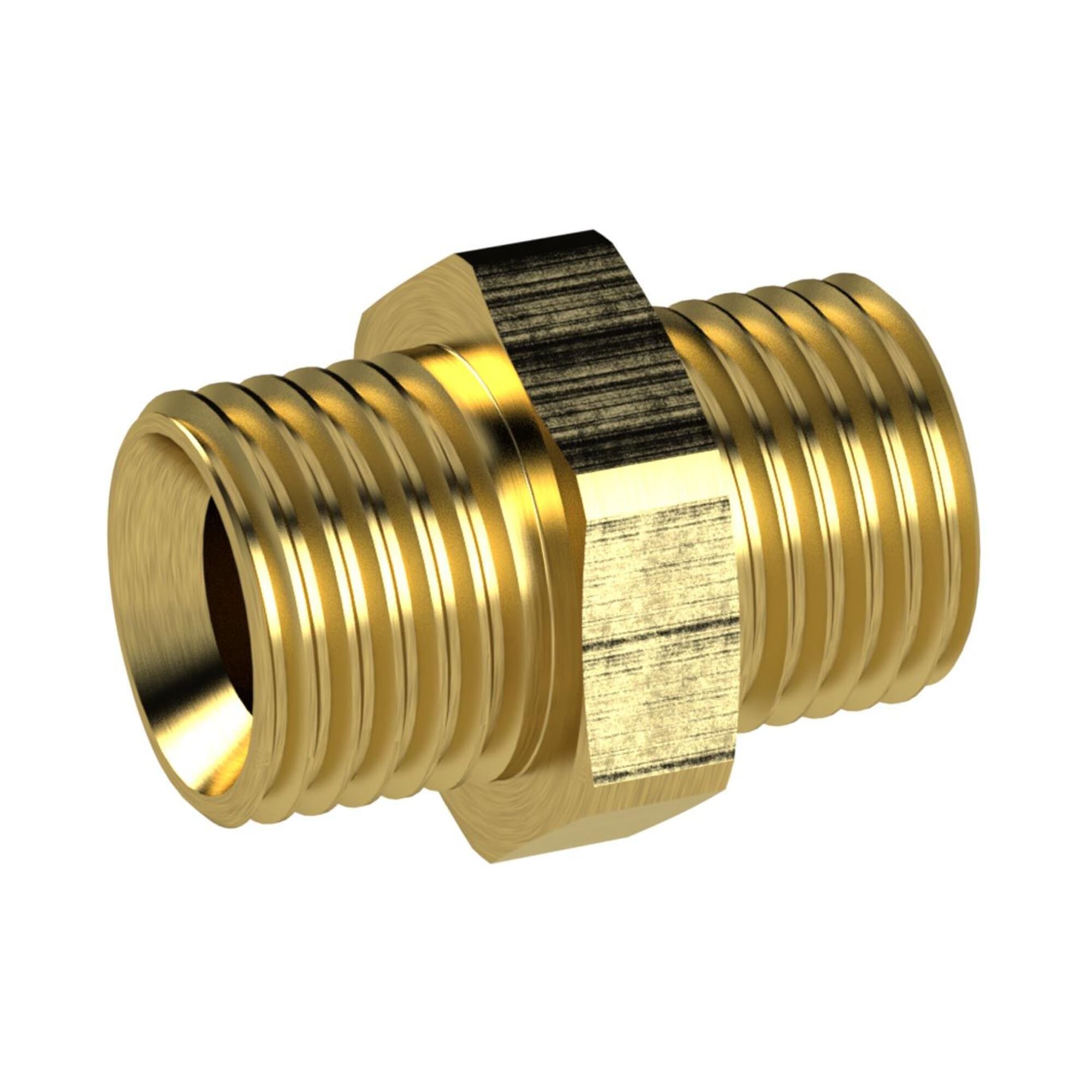 Raccordo filettato doppio, G 2 1/2 a., G 3 a, SW 95, ottone, pressione max. 25 bar Max. 150 °C