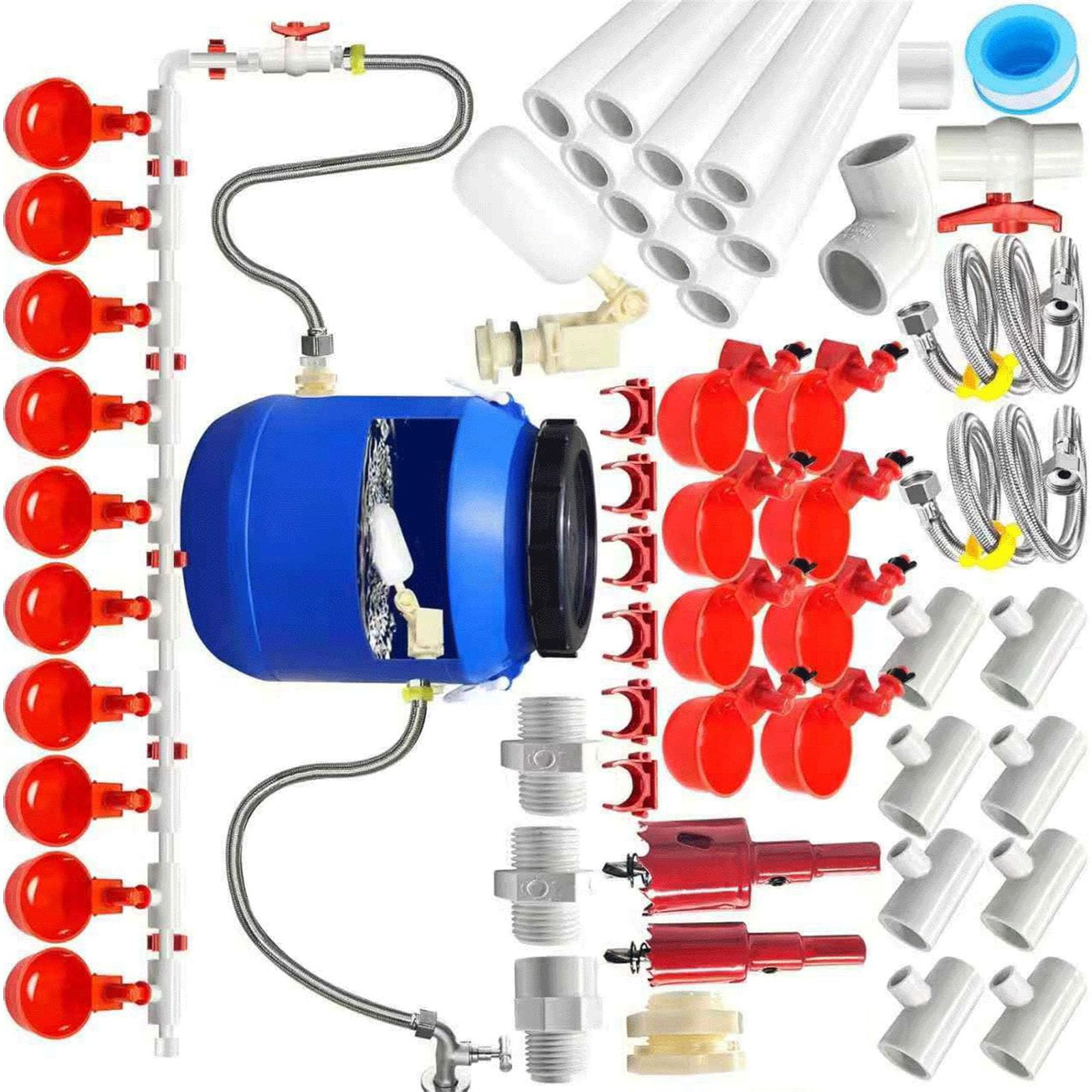 Abreuvoir automatique volaille inox pour stopper le gaspillage d'eau au poulailler