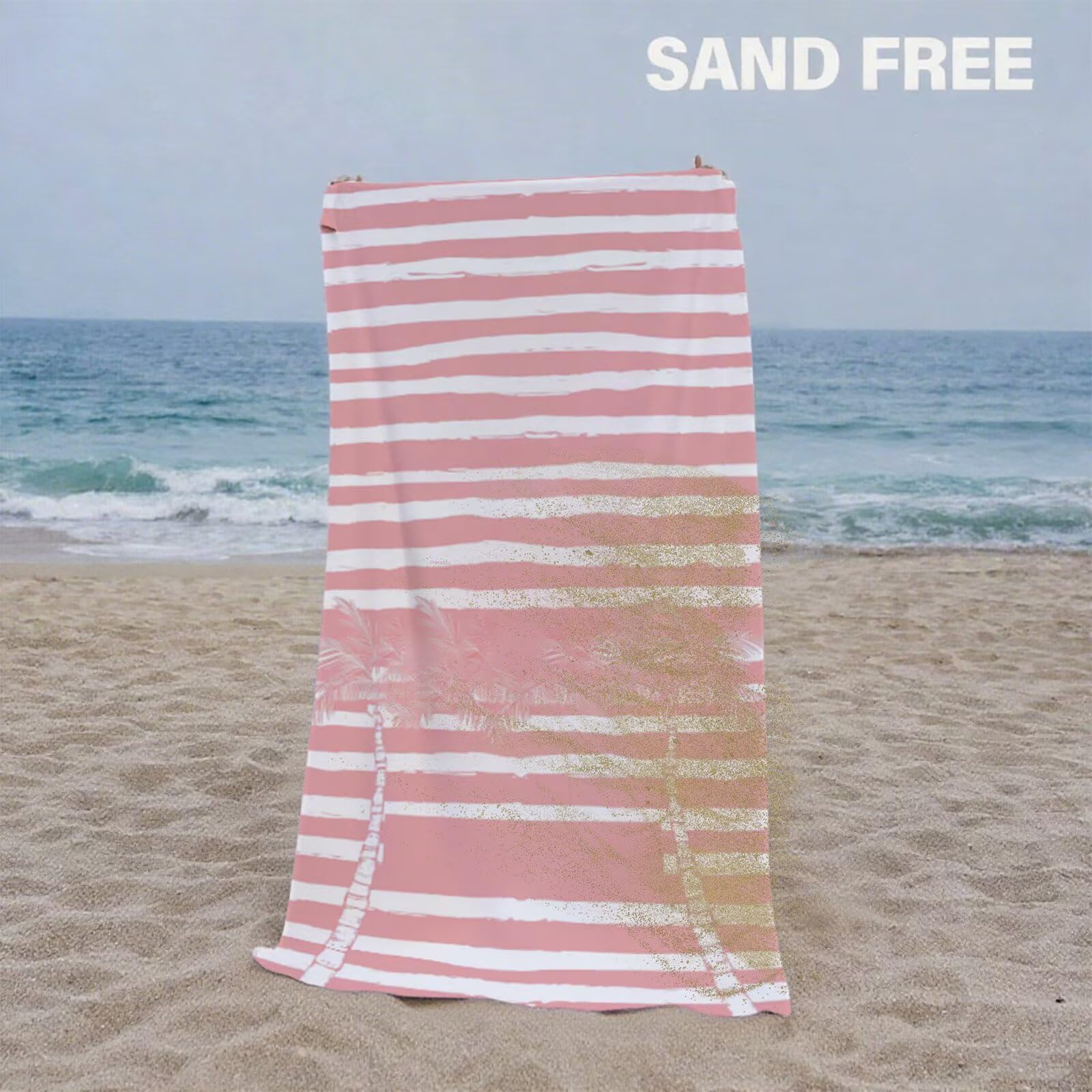 Telo Mare Grande 220x100 cm Asciugamano Palestra Asciugatura Rapida, Telo Mare Microfibra Anti-Sabbia, Morbido & Assorbente, Compatto & Leggero, per Viaggi, Piscina, Sport, Palestra, Campeggio Y2-805