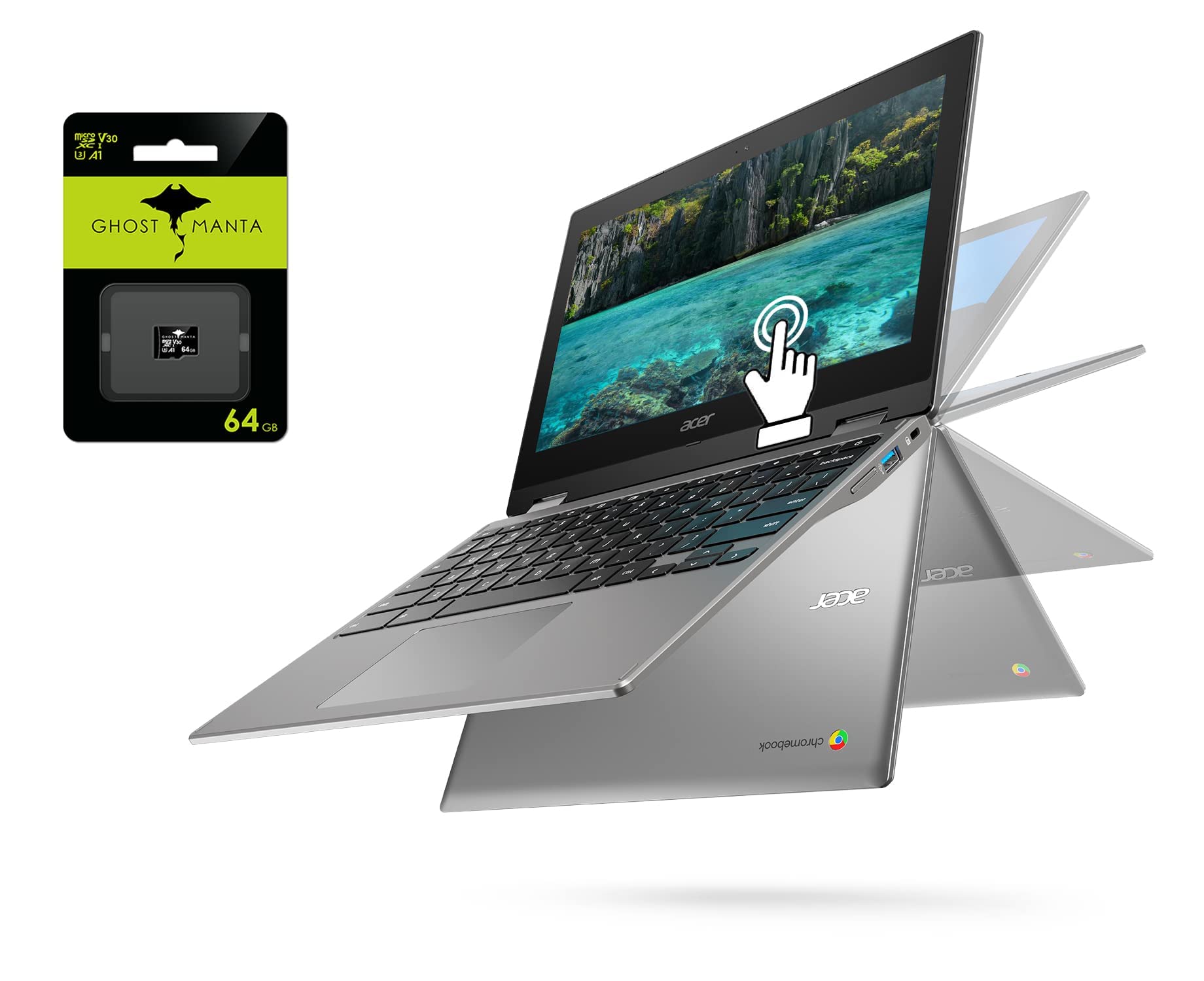 Newest Acer Chromebook Spin 311 Convertible Laptop, MediaTek MT8183C 8-Core Processor, 11.6" HD Touc