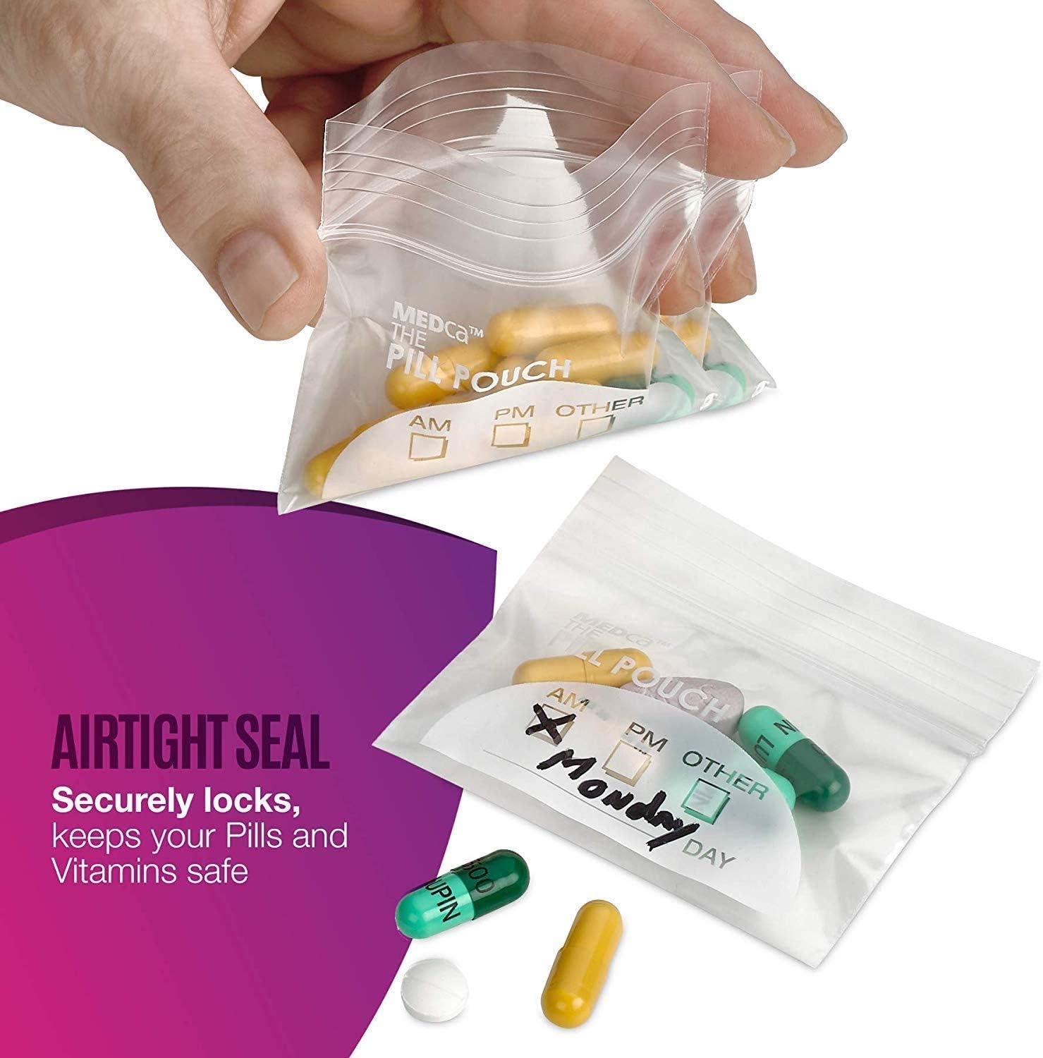 ziplock pill pouches
