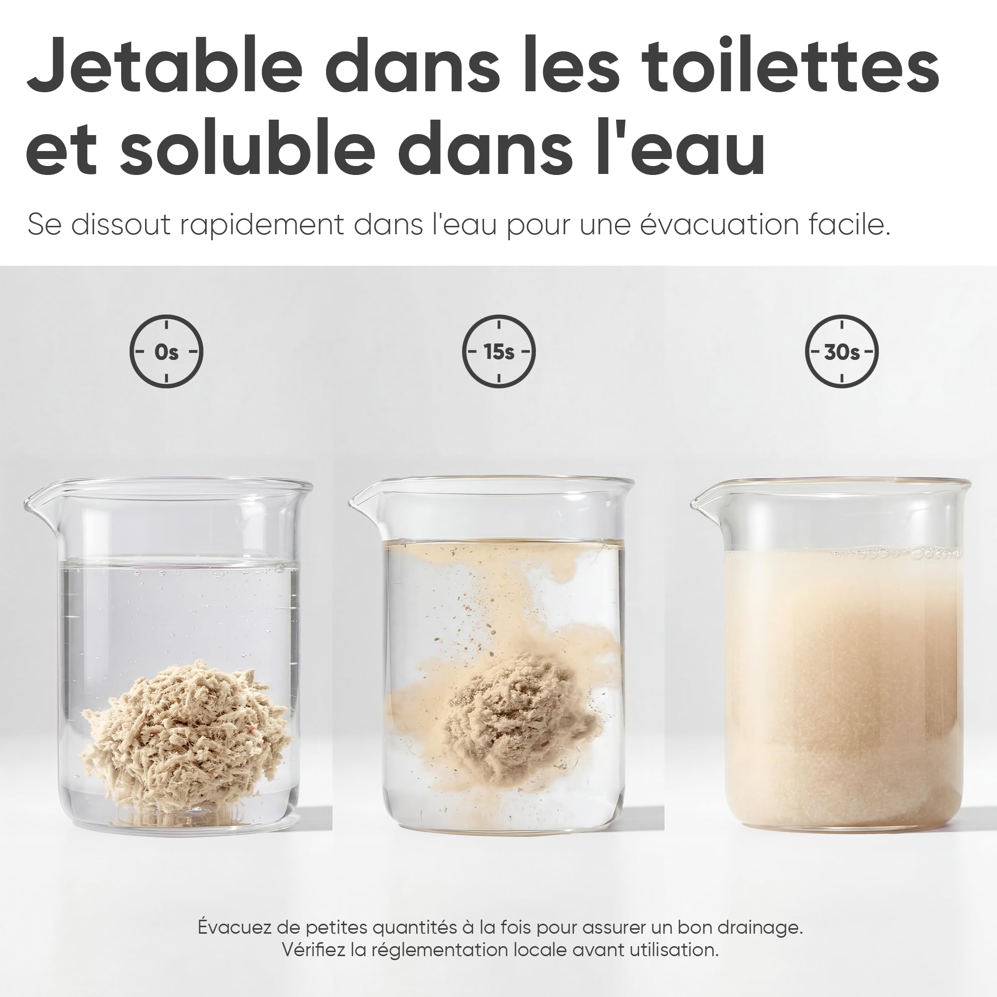 FUKUMARU Litière pour Chat en Tofu Naturelle Non Parfumée, 24L, sans Poussière, Agglomérante Rapide, Contrôle des Odeurs