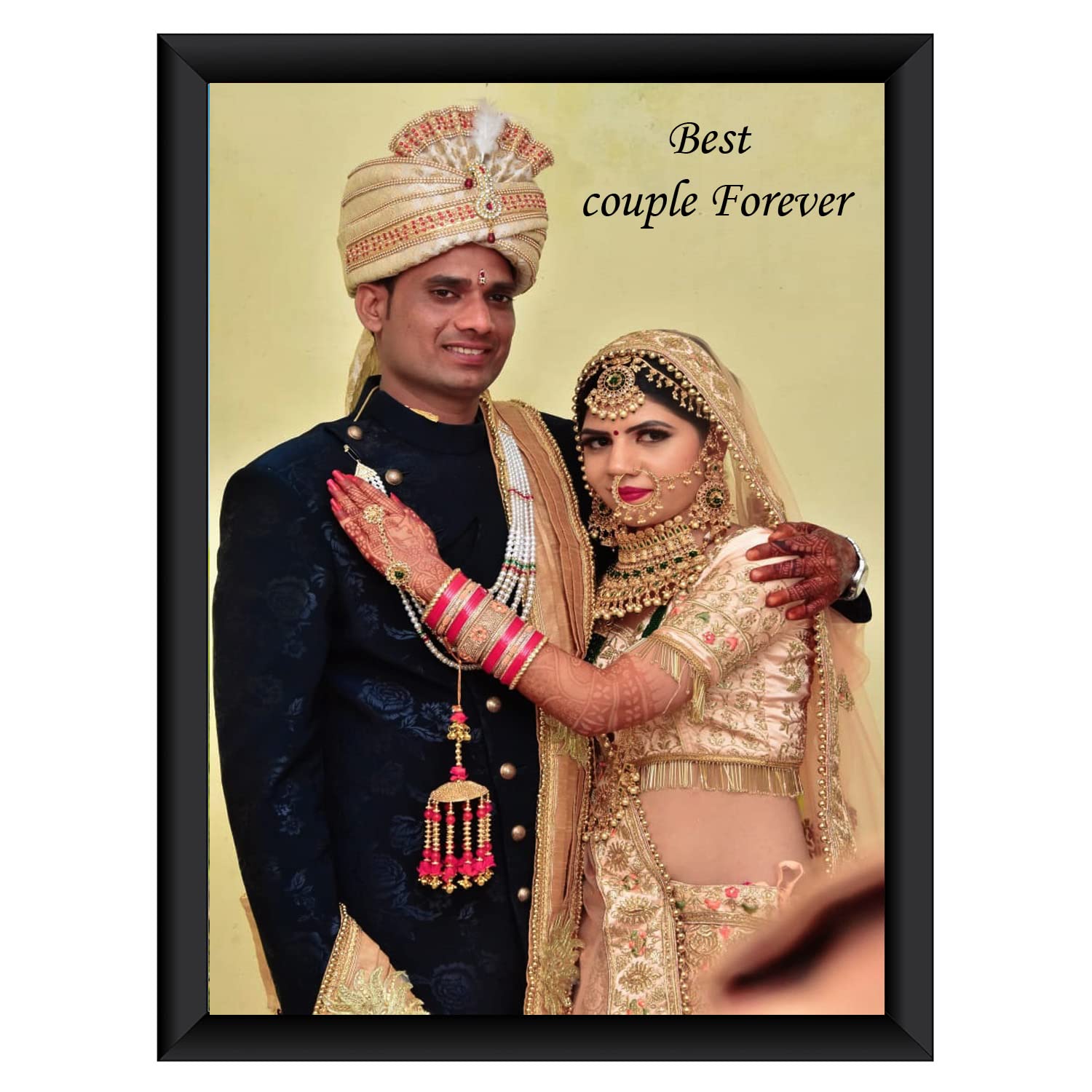 Personalized Wooden Wall Hanging Photo Frame For Birthday Gifts(12.3 x 8.5 Inches)