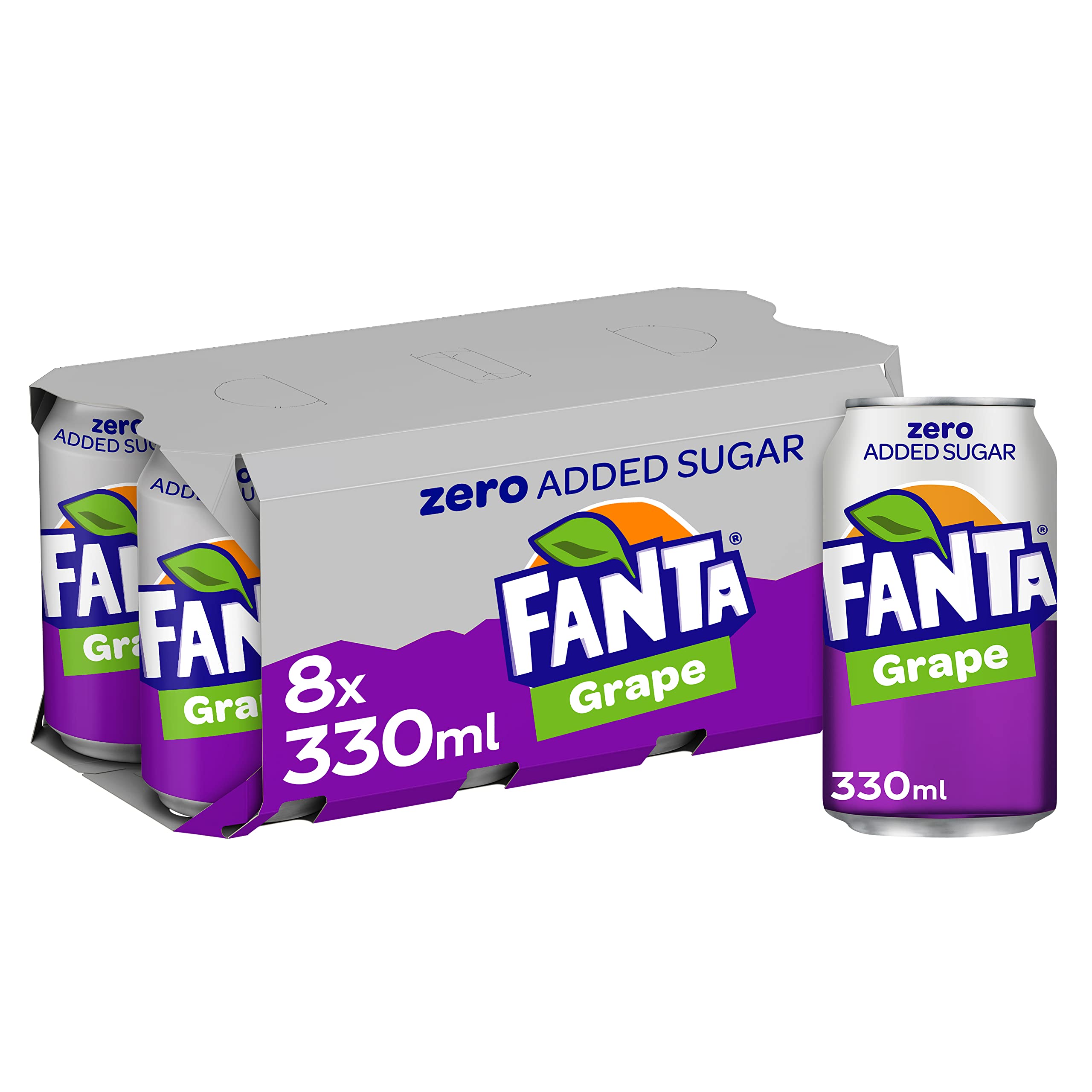 Fanta Zero Grape 8 x 330ml Cans