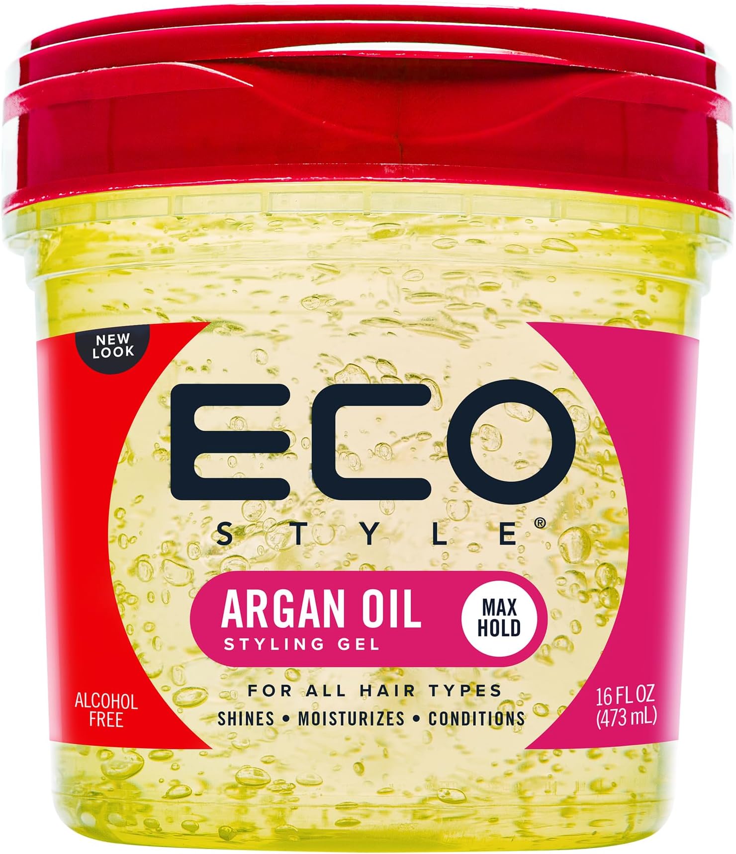 Eco Style Paraben-free, Sulphate-free Hair Styling Gel with Moroccan Argan Oil (473ml)