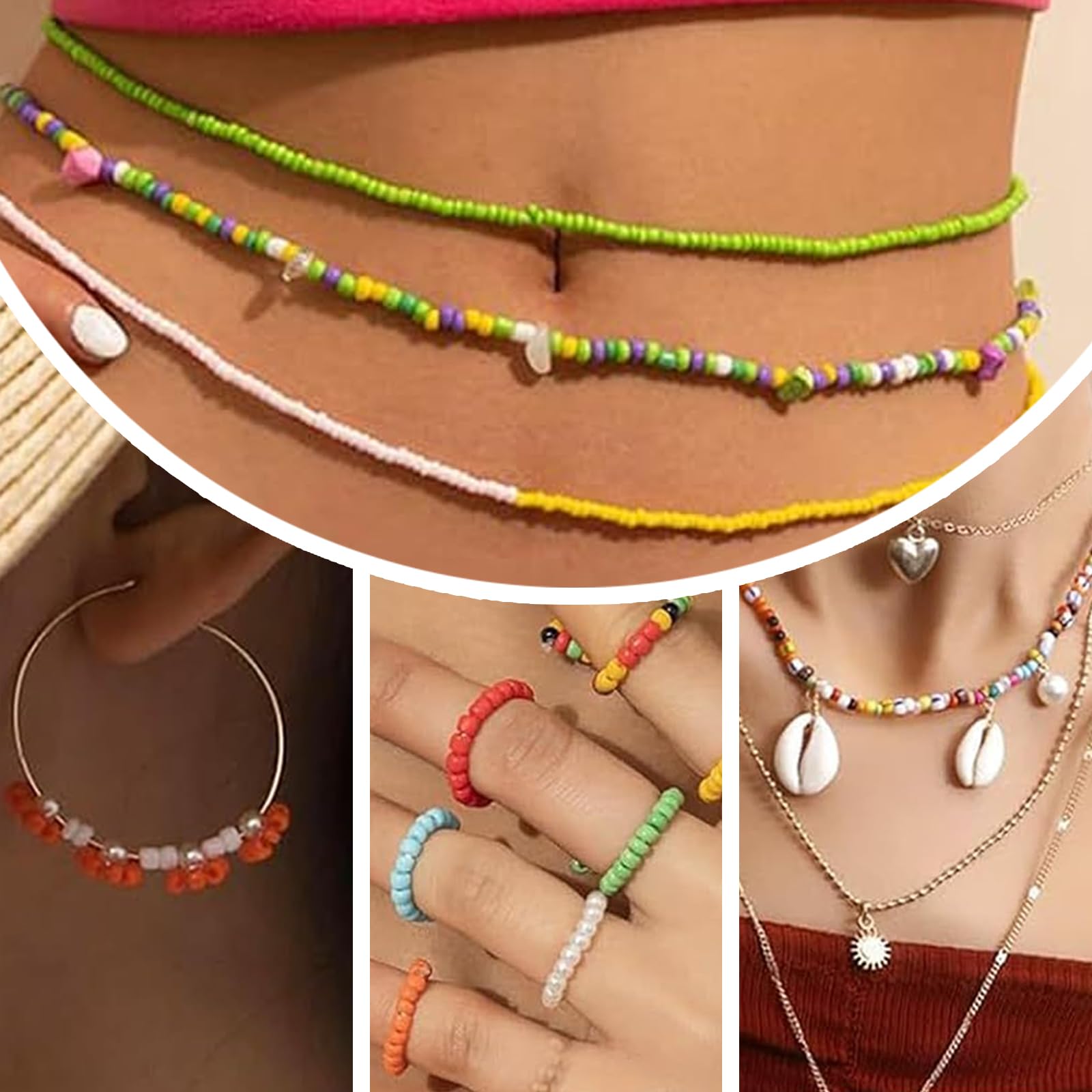 Perles Pour Bracelet, 8200 Perles Heishi, Perle Plate Pour Bracelet de