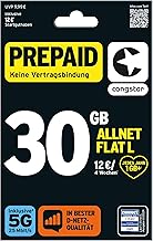 congstar Allnet Flat Plus [SIM, Micro-SIM and Nano-SIM] Monthly Rolling Contract (1 GB Data Flat Rate at 21 Mbit/s, Allnet Flat in all German Networks), Allnet L