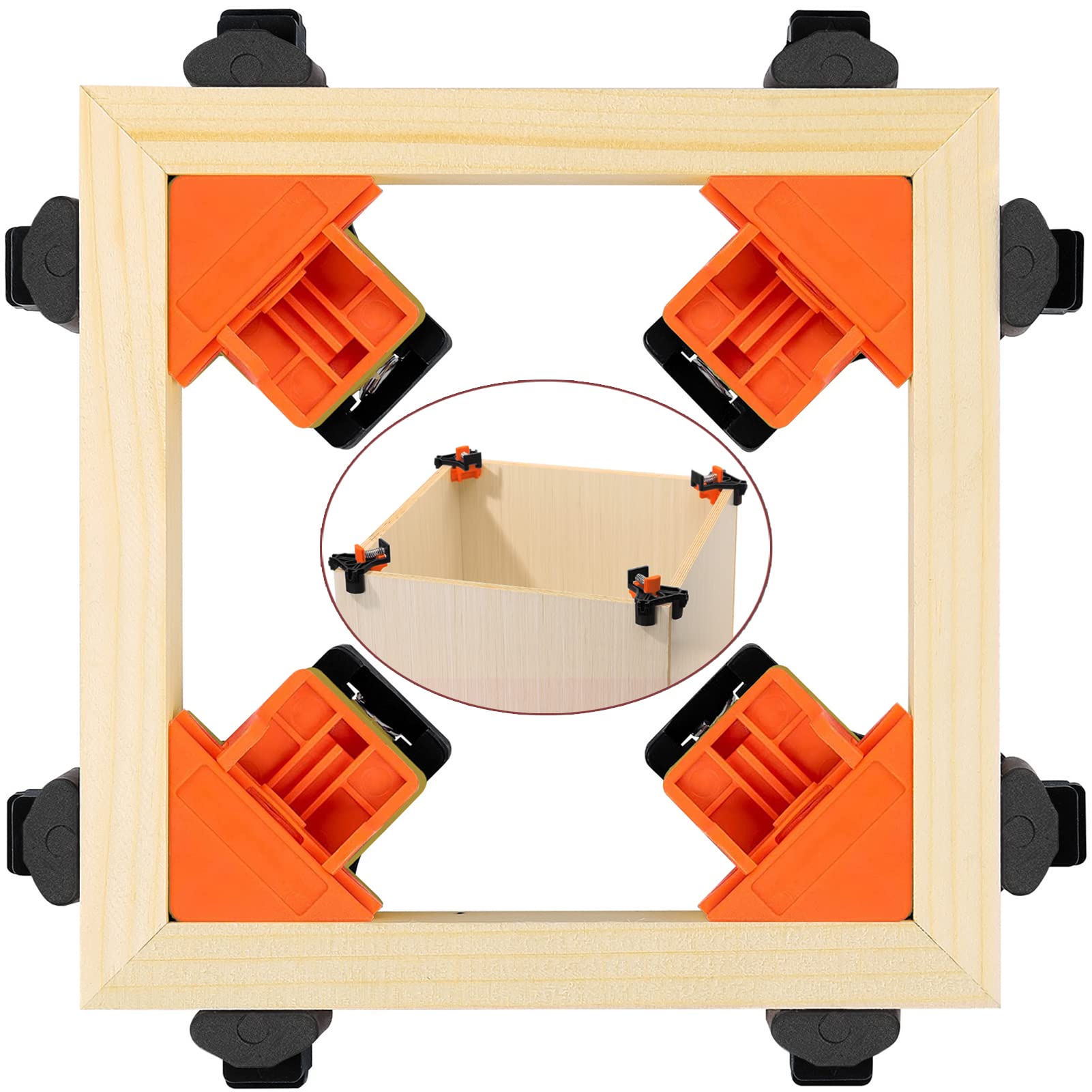 Buy 90 Degree Corner Clamps for Woodworking Set of 4,Right Angle Clamp