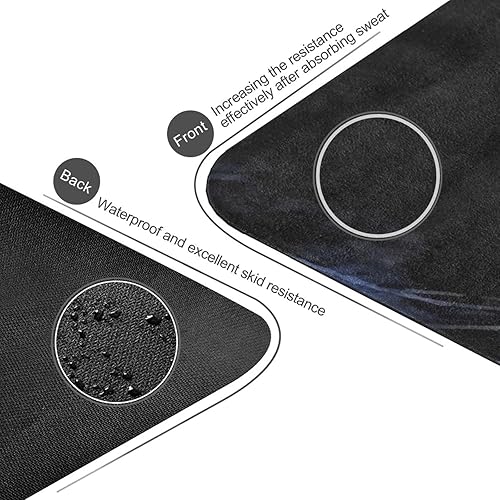 Miniatura 4 de GOODOLD Tapete de yoga de gato negro, 71 x 26 pulgadas, antideslizante, plegable, para viajes, gimnasio, pilates, con bolsa de almacenamiento para