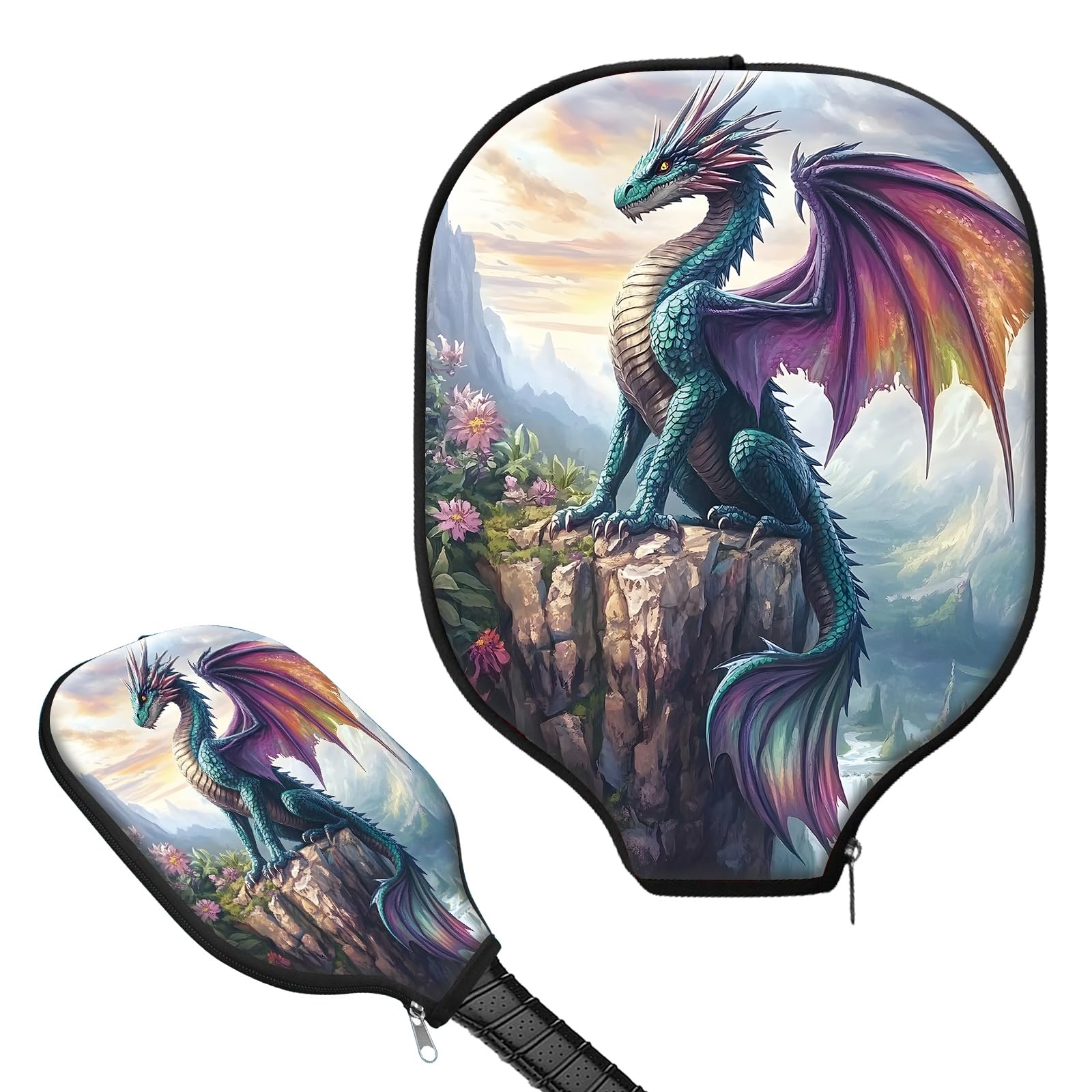 FQSXFIFN for Pickleball Paddle Cover with Smooth Zipper, Durable & Scratch-Resistant for Pickleball Paddle Case Protection, Sleeve for Pickleball