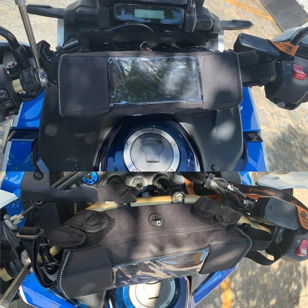 Sacoche De Guidon étanche Pour BMW R1300GS - Rangement Téléphone, Outils - Installation Facile, Résistante - 4