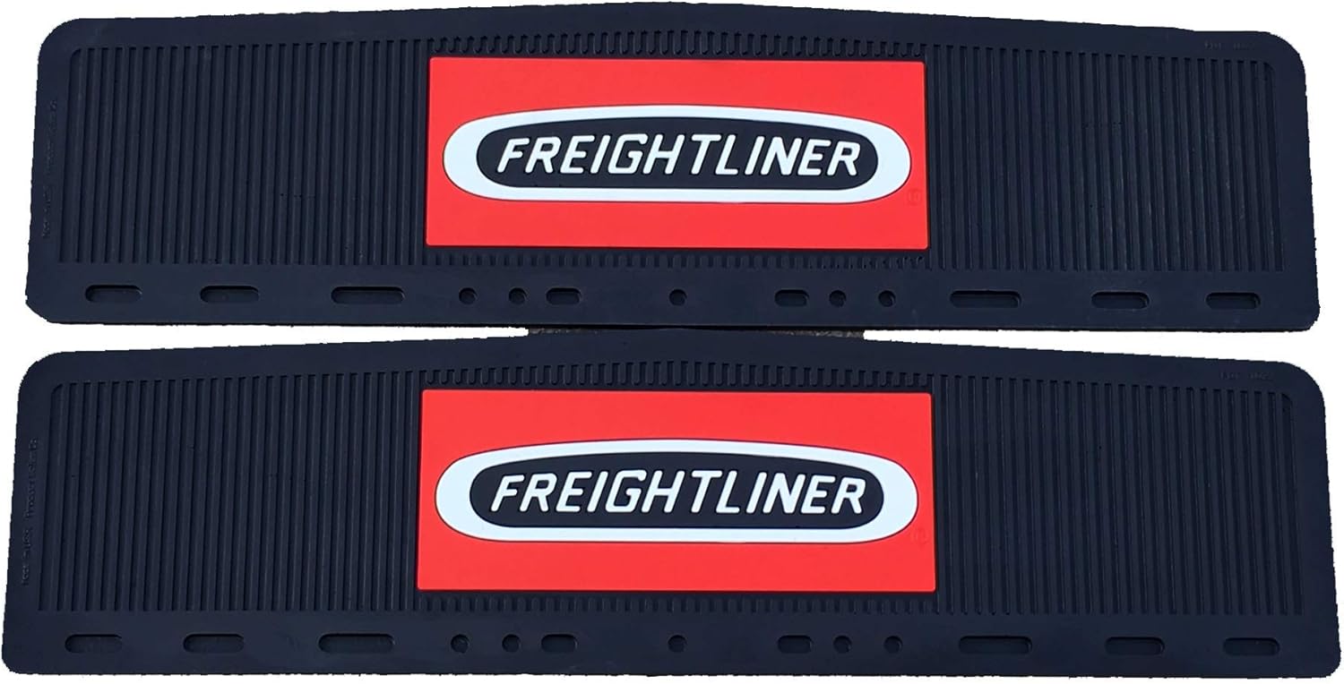 Freightliner Trucks 6" x 24" Semi Truck Rubber Mud Flap-Quarter Fender Flaps PDT1023-SetF