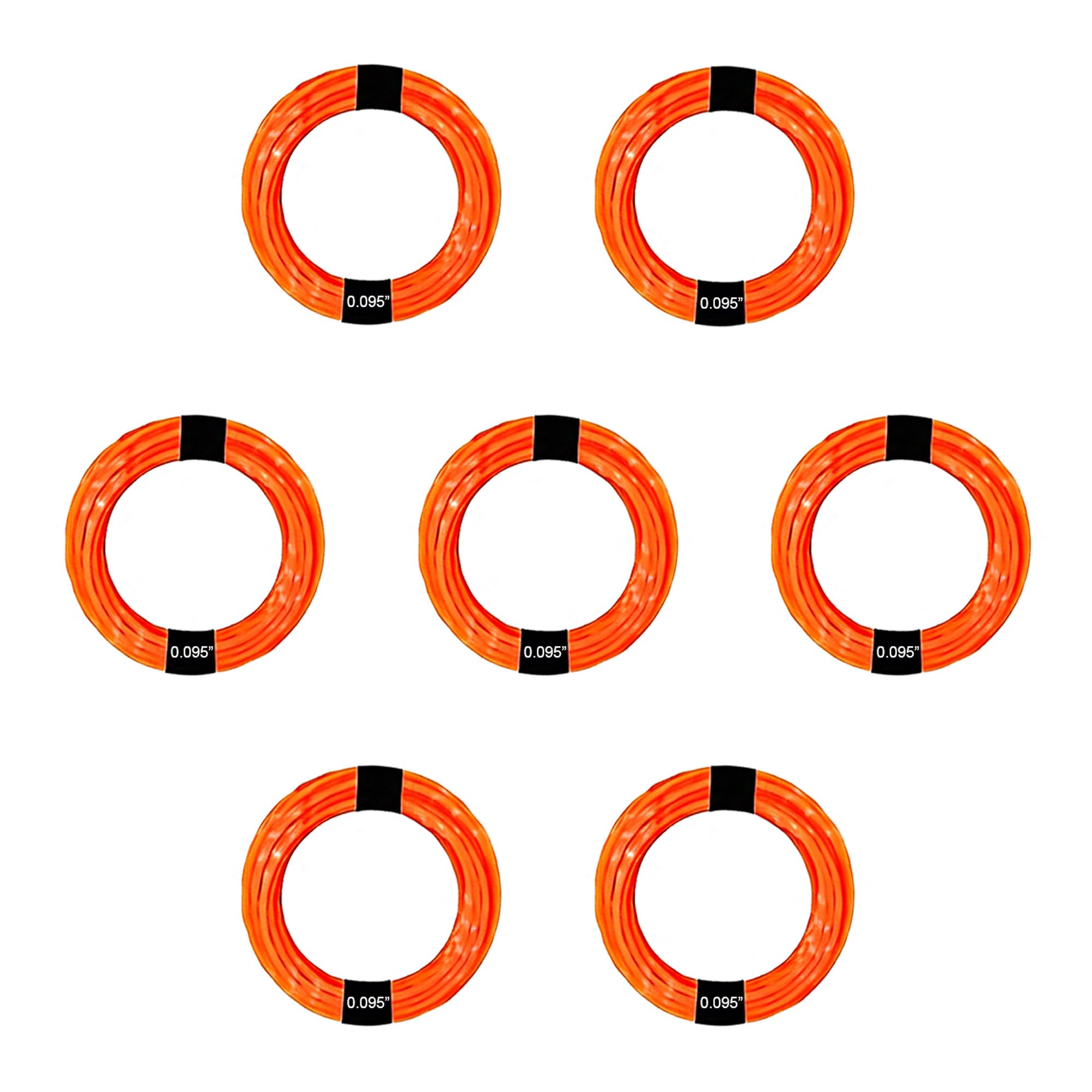 AL2420P Pre-Cut Twisted Trimmer Line, 0.095" Diameter, 98Ft, Compatible with EGO 56-Volt 15" String Trimmers (7PCS)