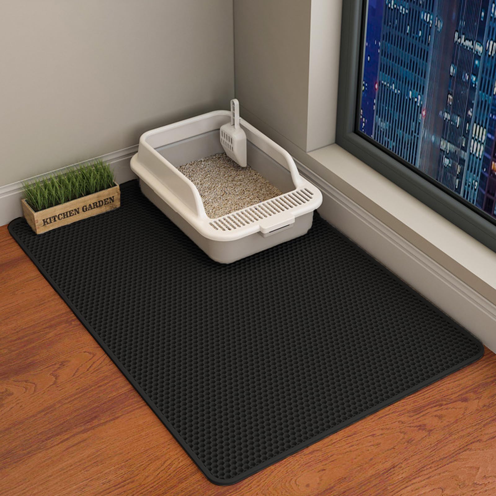 Litter Box Extra Large Cat Litter Mat Honeycomb Design, Ubuy