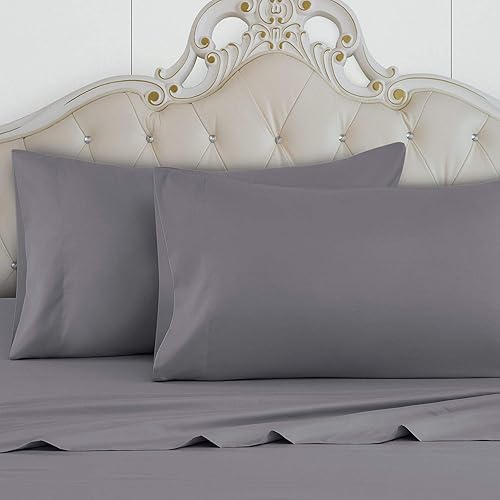 Miniatura 7 de Juego de sábanas de 4 piezas, 100% algodón, para mayor suavidad y comodidad de 800 TC 4 vías de ajuste elástico, 16 pulgadas DP transpirable,