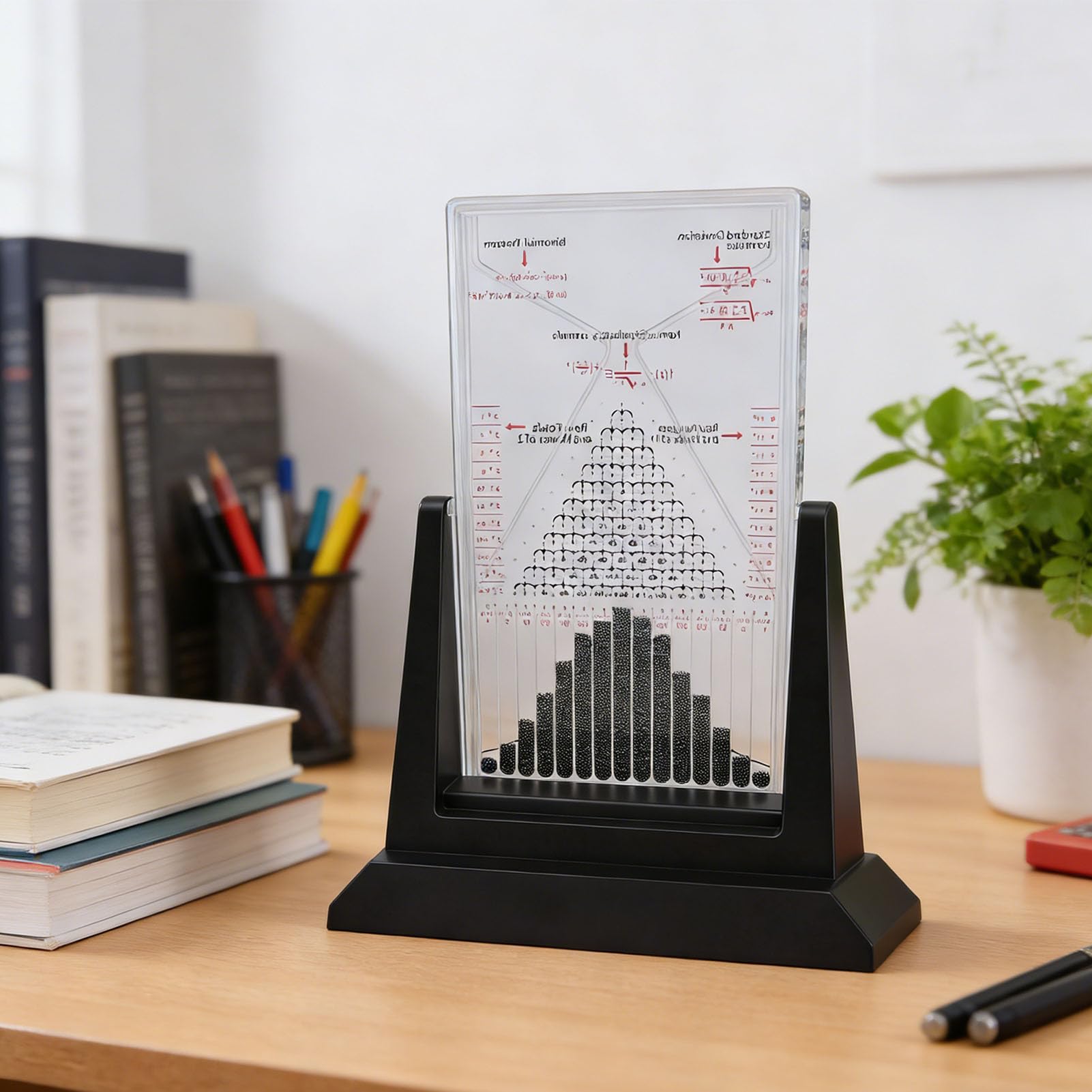 Galton Board - Modello educativo interattivo per giocattolo da ufficio, apprendimento fisico, scelta per studenti, insegnanti e scienziati, costruzione in plastica, 9,06