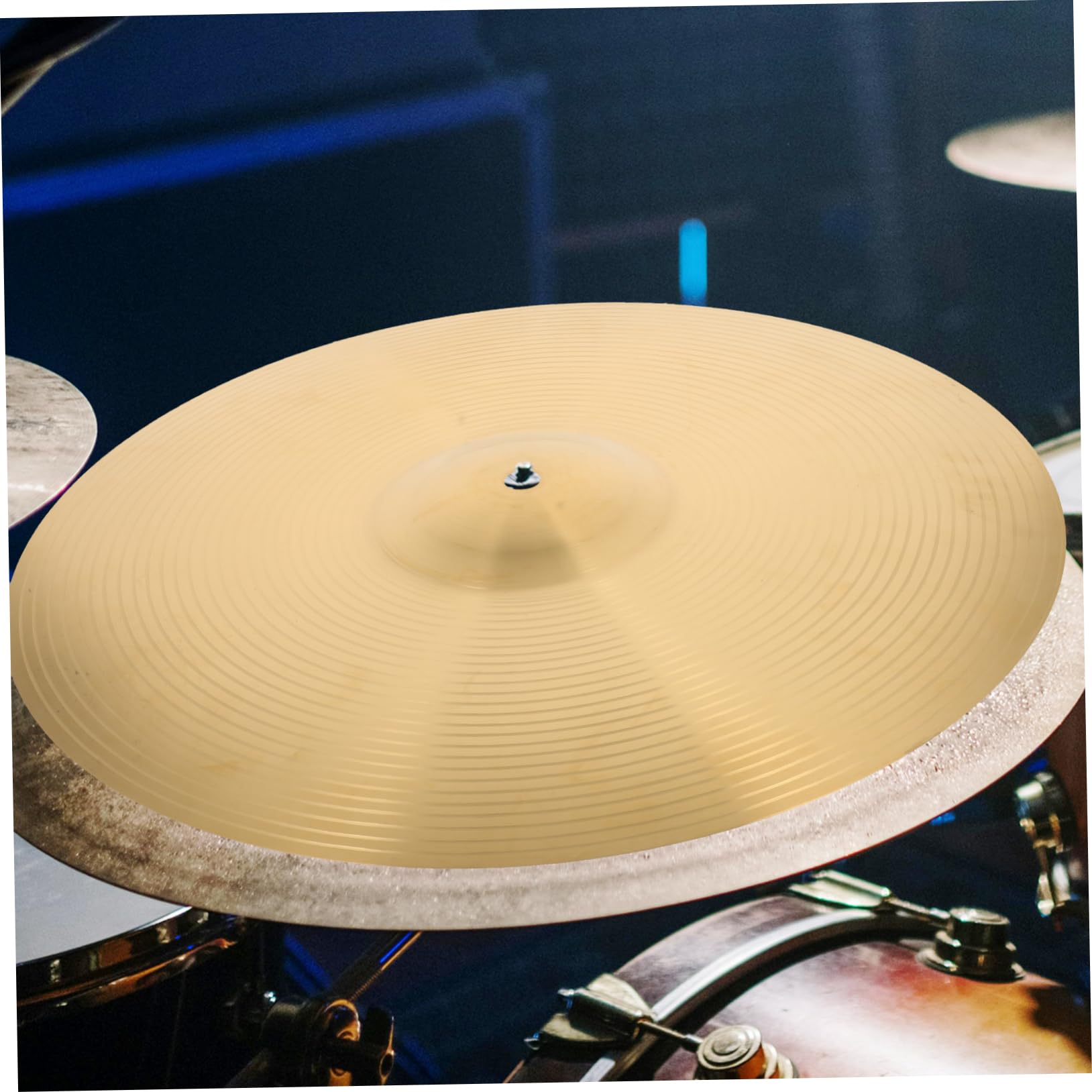 ifundom 16'' Metal Drum Cymbal Set Crash and Hi-hat Low Volume Cymbals for Practice Drum Set
