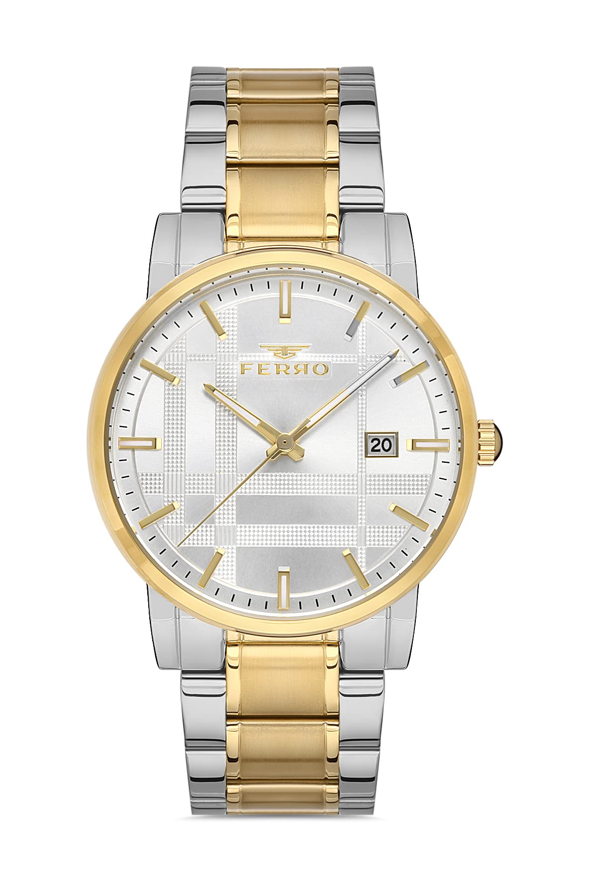 Ferro Lucca Analog Silver Dial Mens Watch-F11183A-D (B09RPR8NVY) Amazon Price History, Amazon Price Tracker