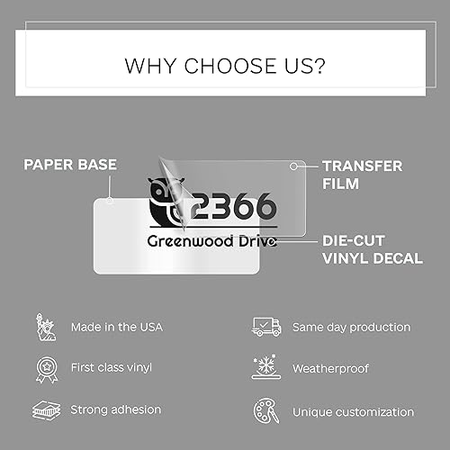 Miniatura 6 de Calcomanía personalizada con número de dirección de buzón, calcomanías personalizadas de números y letras para casa, calcomanías de letras de buzón