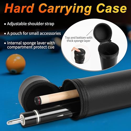 Miniatura 6 de IIQ Pool Cues Stick, Pool Cue Stick Sets of 431 Cue Sticks 58 inch Pool Cues Adult Canadian Maple Wood Billiard Stick