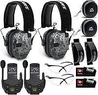 Vista 11 de Walker's Razor - Orejeras electrónicas delgadas con paquete de accesorios para walkie talkie