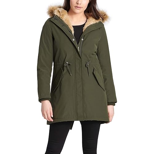 Levi's Women's Faux Fur Lined Hooded Parka Jacket (Standard and Plus Size)