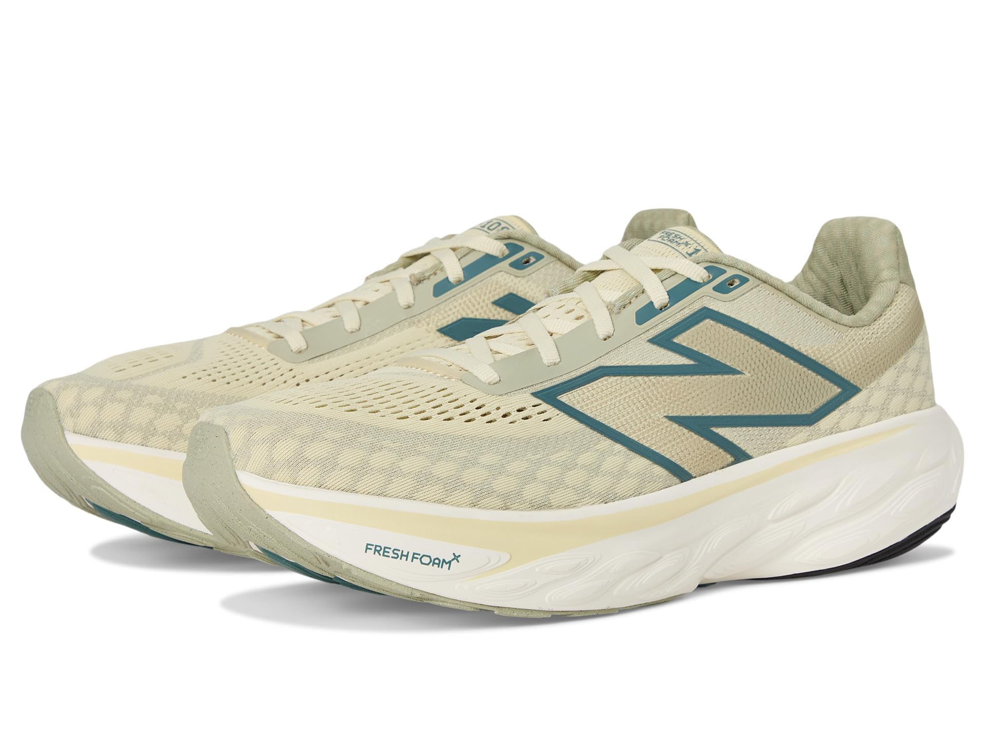 New Balance Men's Fresh Foam X 1080 V14 Running Shoe, Pale Moss/New Spruce/Linen, 13 Wide — image 1