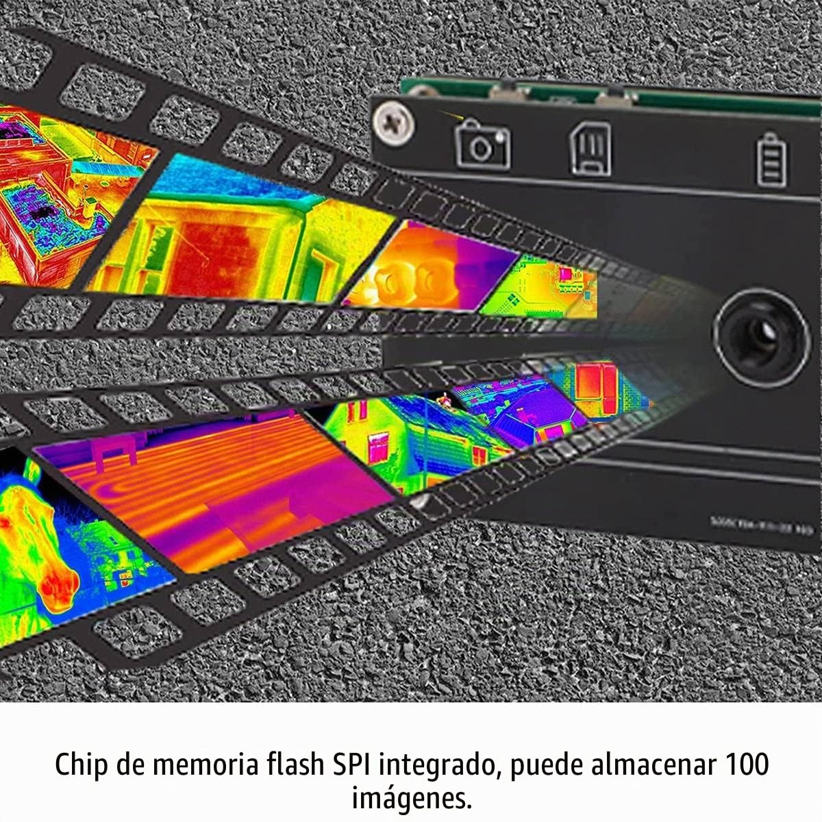 1 cámara termográfica, cámara infrarroja térmica de 2.8 pulgadas, carga USB C de 320 x 240