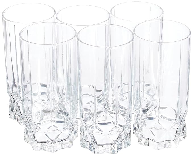 Pasabache Future Tumbler Set, 325ml, 6-Pieces, Transparent at Rs. 419