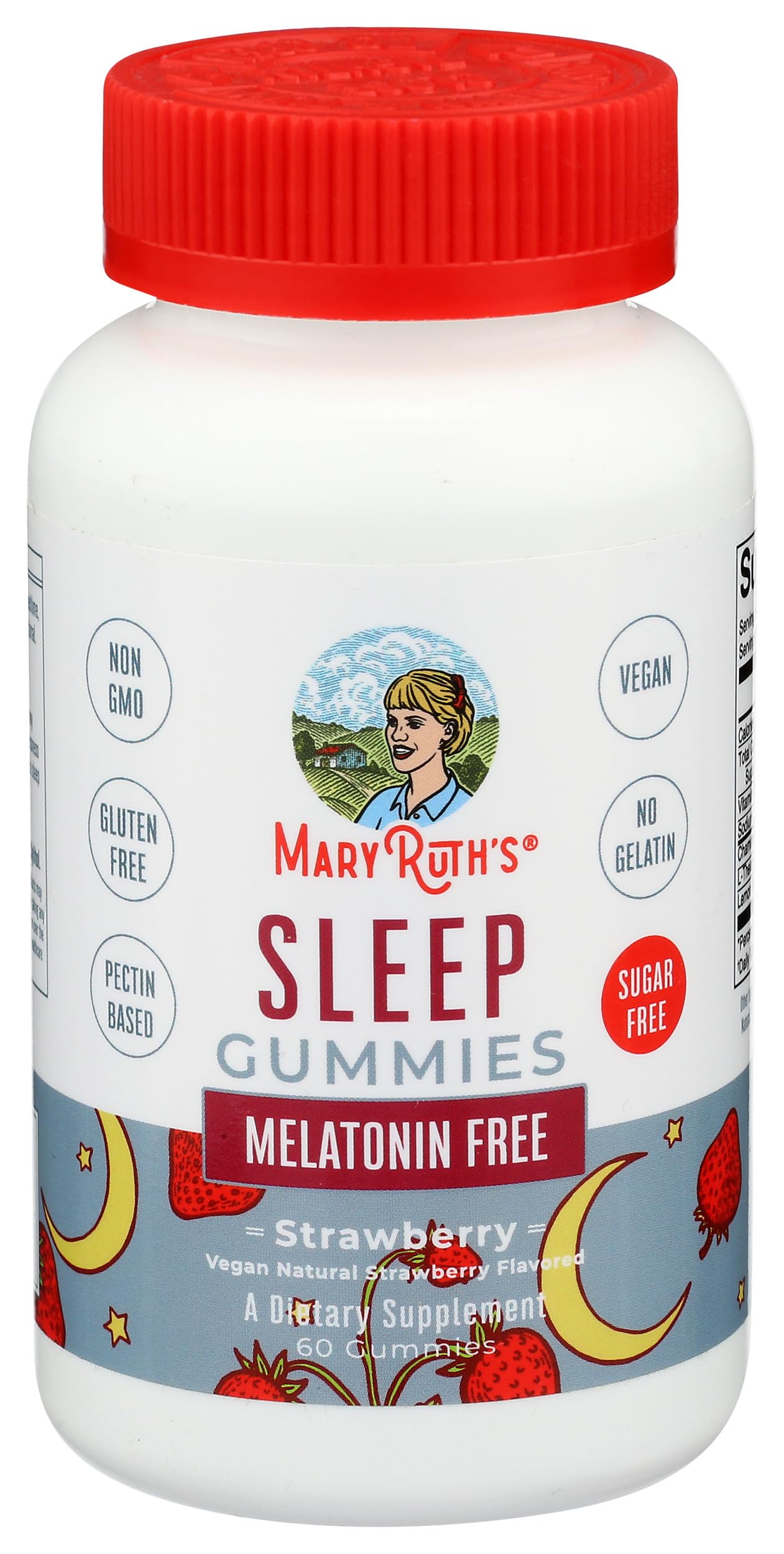 MARYRUTH'S Melatonin Free Sleep Gummies, L Theanine, Sugar Free, 60 Count — Amazon image 4