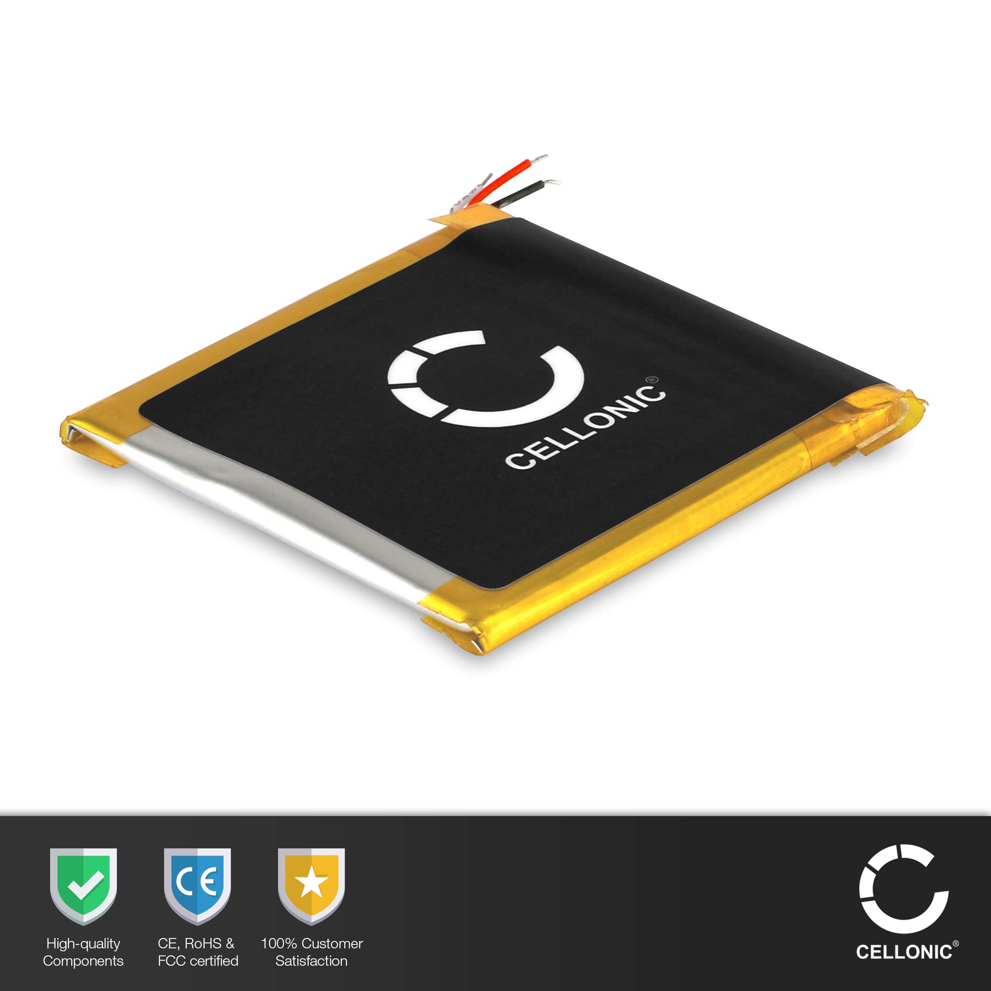 CELLONIC 1 x bateria kompatybilna z Apple iPod Nano 2 generacji - A1199 | 1 x (450 mAh-3,7 V litowo-polimerowy), odtwarzacz MP3