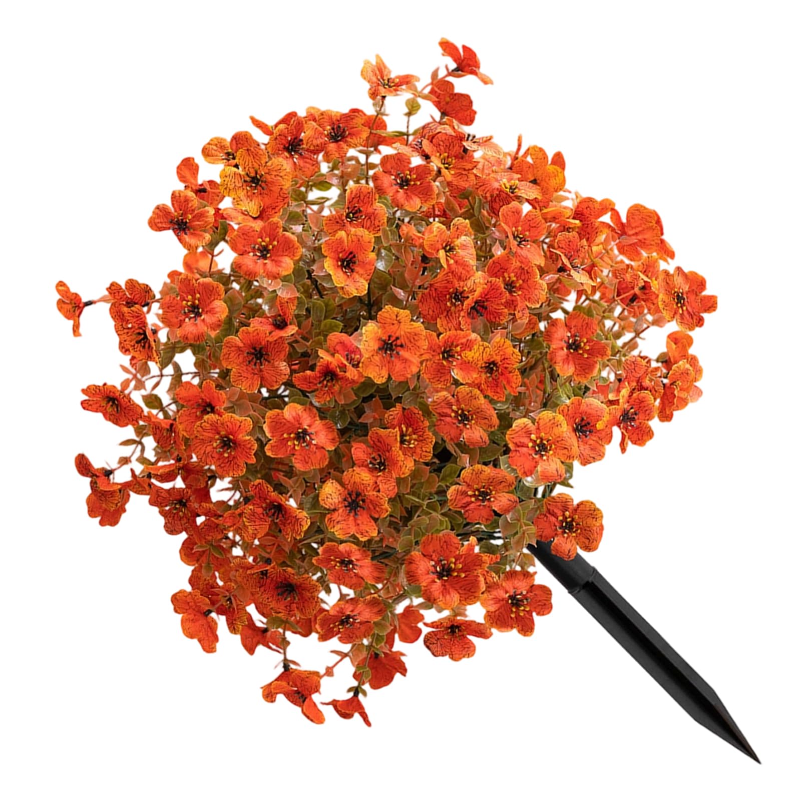 JSGHGDF Artificial Flower Plant with Ground Stake for Outdoor Realistic Fake Flower Stake for Garden Patio Front Porch and Yard Realistic Blossomy Yard Ornament