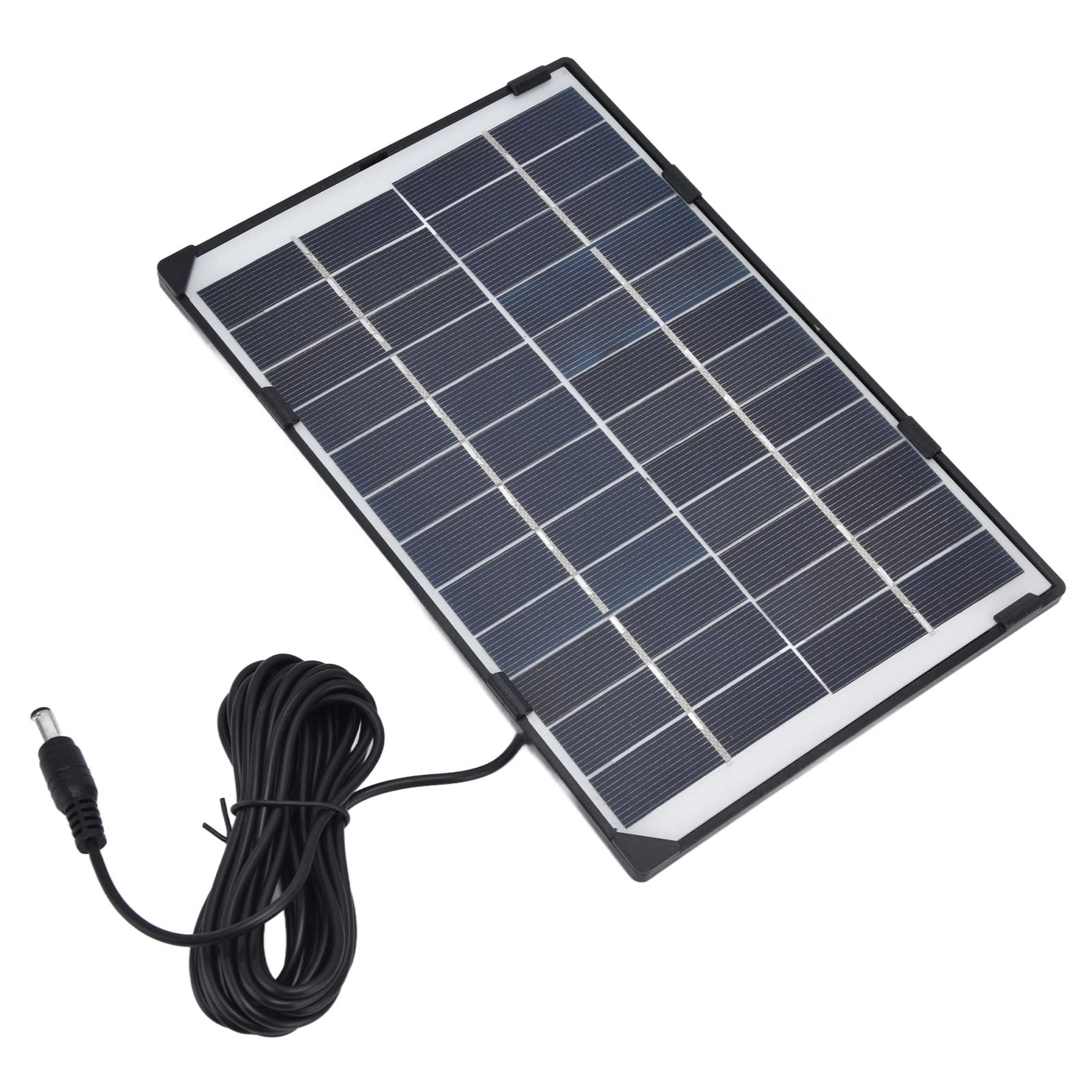 6W 12V Solar Panel Dc5521 Output Solar Panel Dc5521 Output 6W 12V Solar Panel DIY Solar Charger Polysilicon Tablet Generator for Lamp-image-9