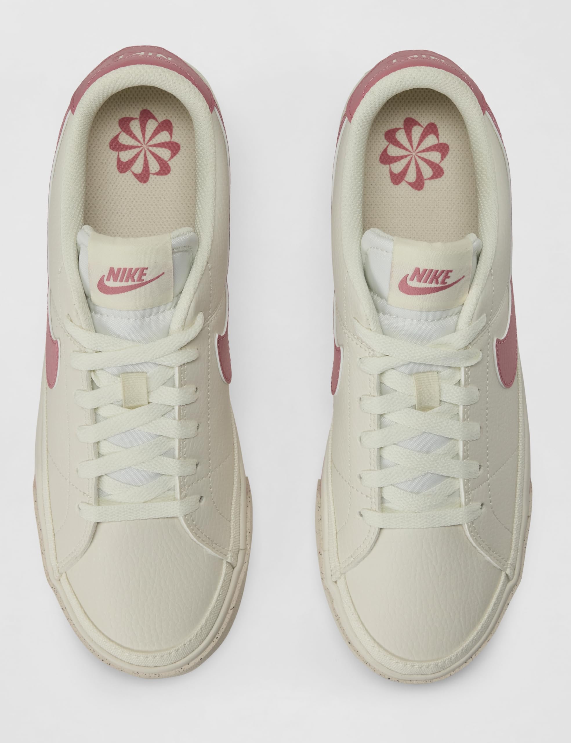Nike Women's Court Legacy Next Nature Shoes: 8 Pale Ivory/Peony/Chalk