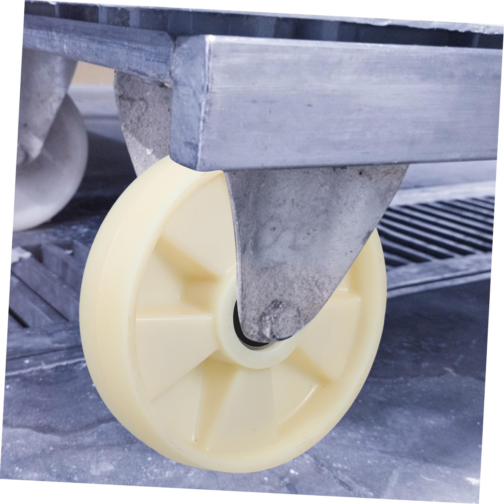 Nylon Lenkrolle für Hubwagen 200x50 Mm mit Kugellager und 47mm Achse Langlebig und Geräuschreduzierend für Lager und Logistikzentren