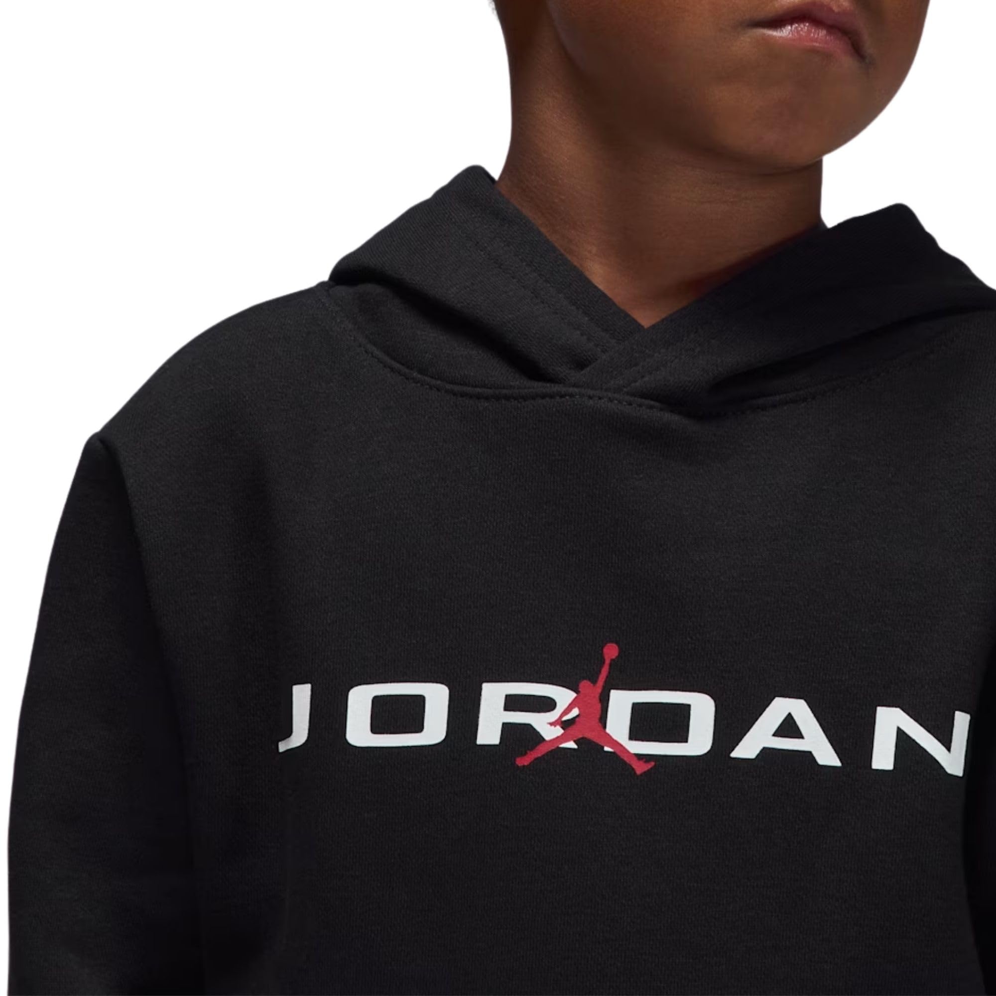 Nike Jordan Tuta da Bambini con Cappuccio Mj Baseline Nera