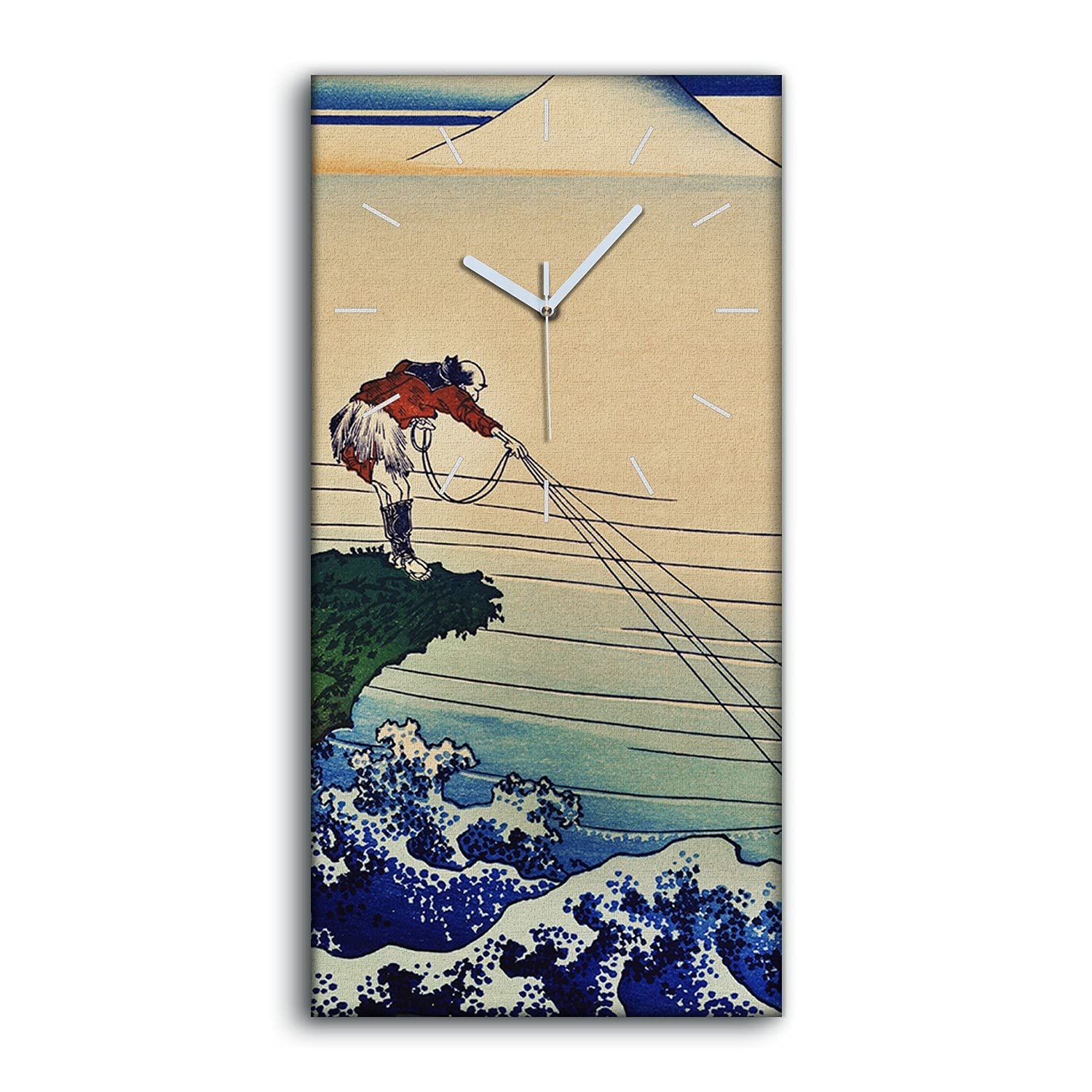 Horloge sur Toile Silencieuse Sans Tic-Tac Décoration Chambre Ocean Mountain